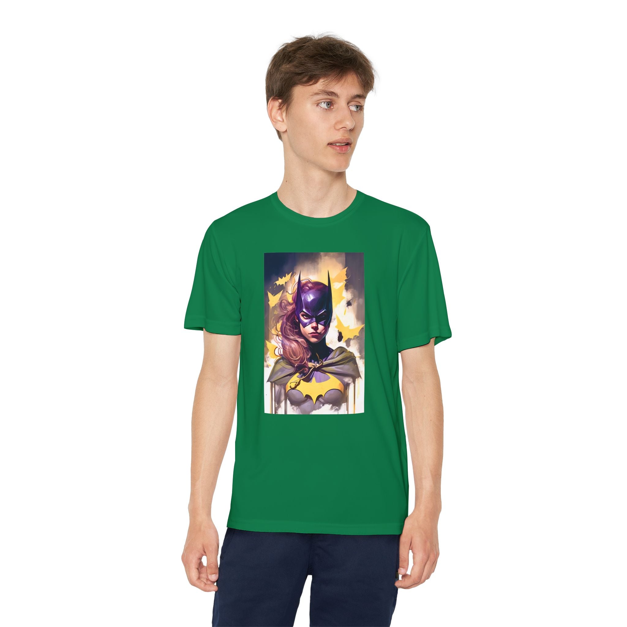 Superhero Youth T-Shirt Sports Graphic Tee, Cool Athletic Shirt for Kids