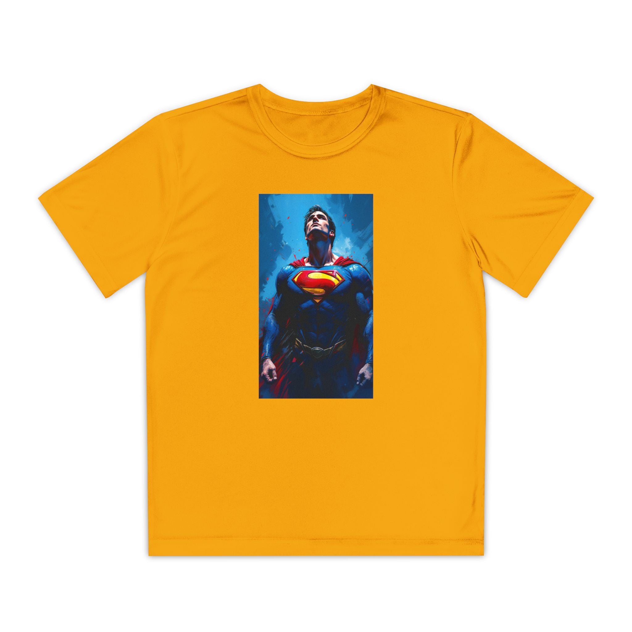 Superman Superhero Marvel T-Shirt, Youth Competitor Tee,  Kids Comic Book Hero Top, Children's Graphic Tee, Youth Super Power T-Shirt