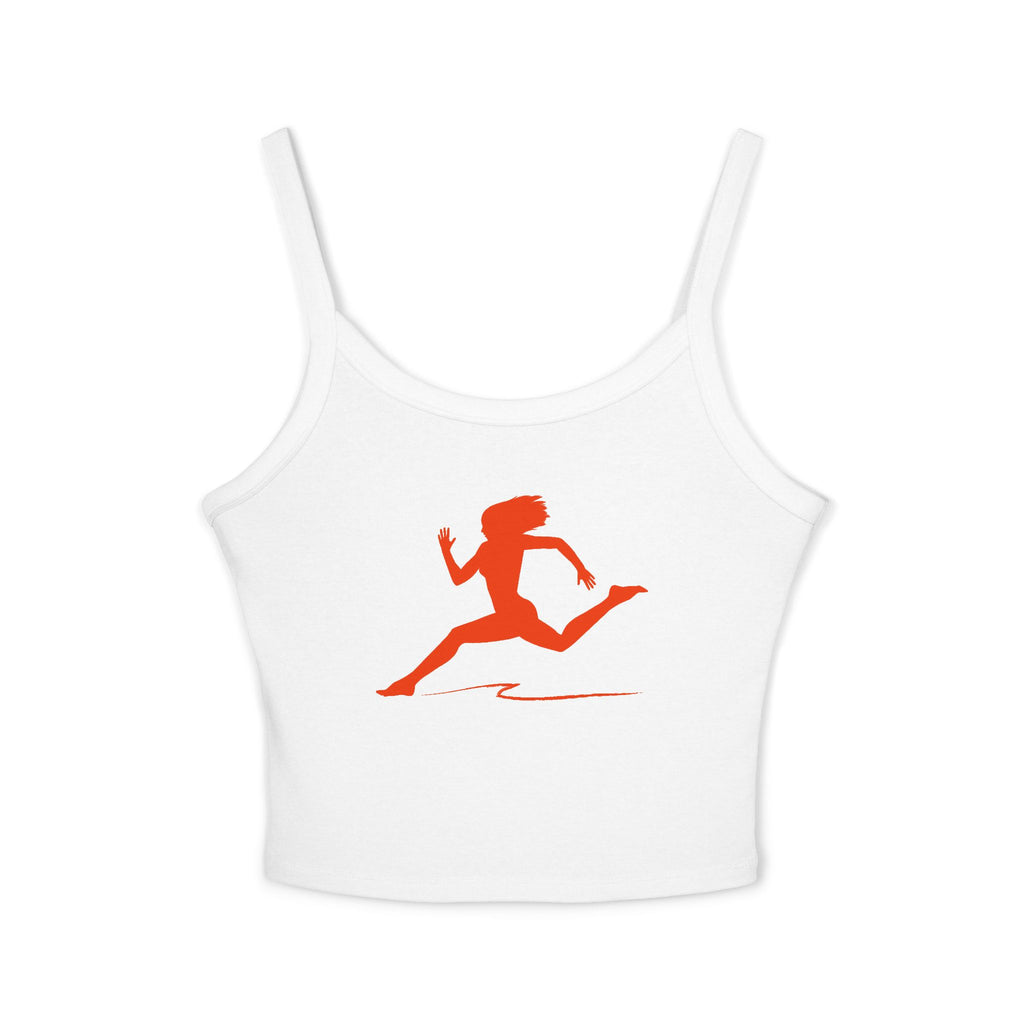 Running Woman Tank Top, Athletic Workout Top, Fitness Sleeveless Shirt, Jogging Muscle Tee, Exercise Gym Cami