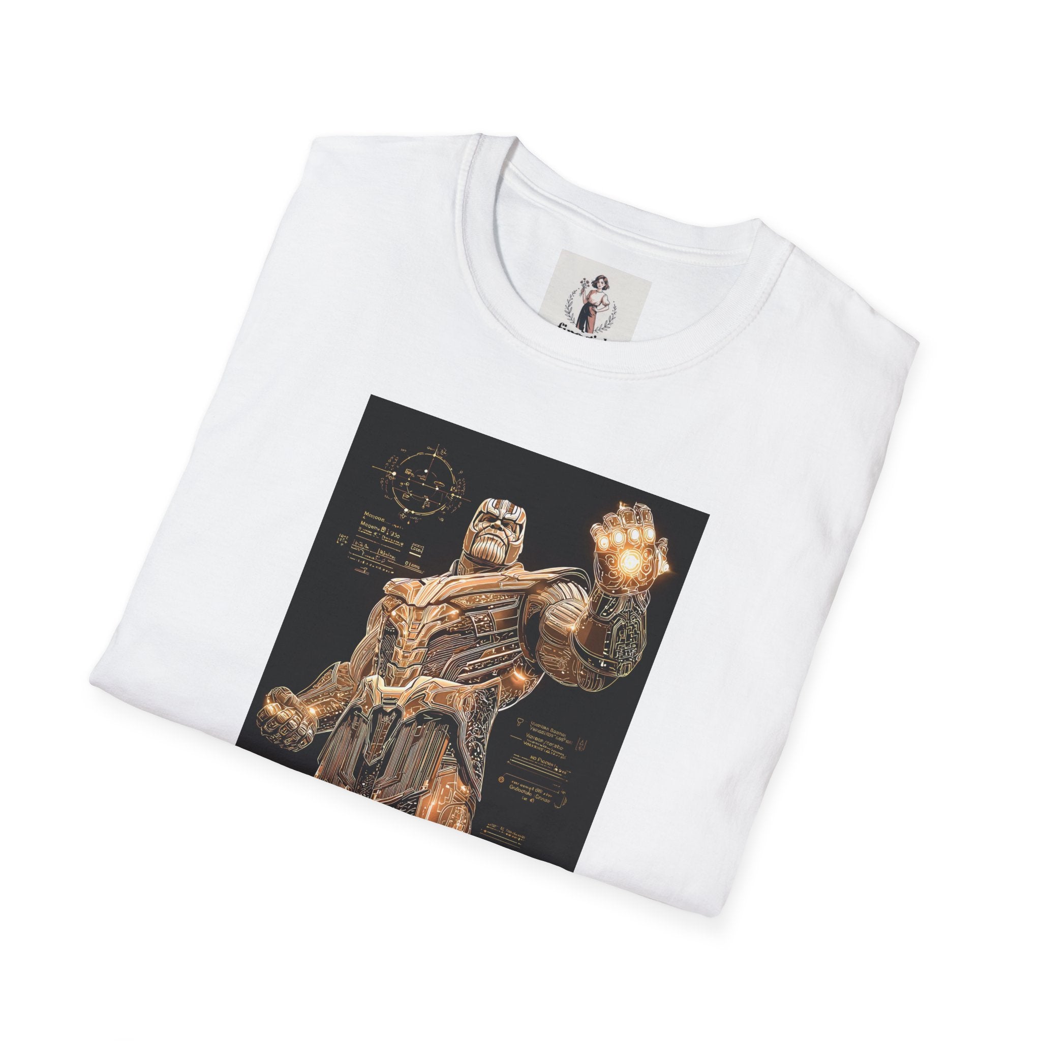 Thanos Superhero Marvel Unisex Softstyle T-Shirt, Comic Book Tee, Geeky Clothing, Cosplay Costume Top
