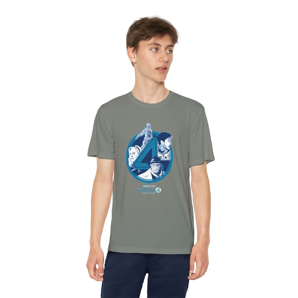 Fantastic 4 Youth T-Shirt Sports Graphic Tee, Cool Athletic Shirt for Kids, Perfect for Sports Events, Team Spirit
