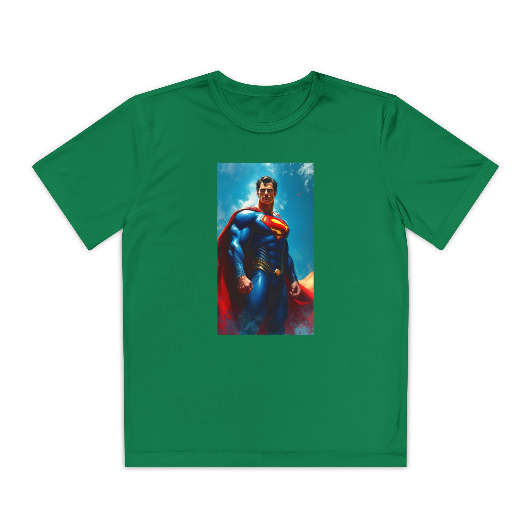 Superman Superhero Marvel T-Shirt, Youth Competitor Tee,  Kids Comic Book Hero Top, Children's Graphic Tee, Youth Super Power T-Shirt