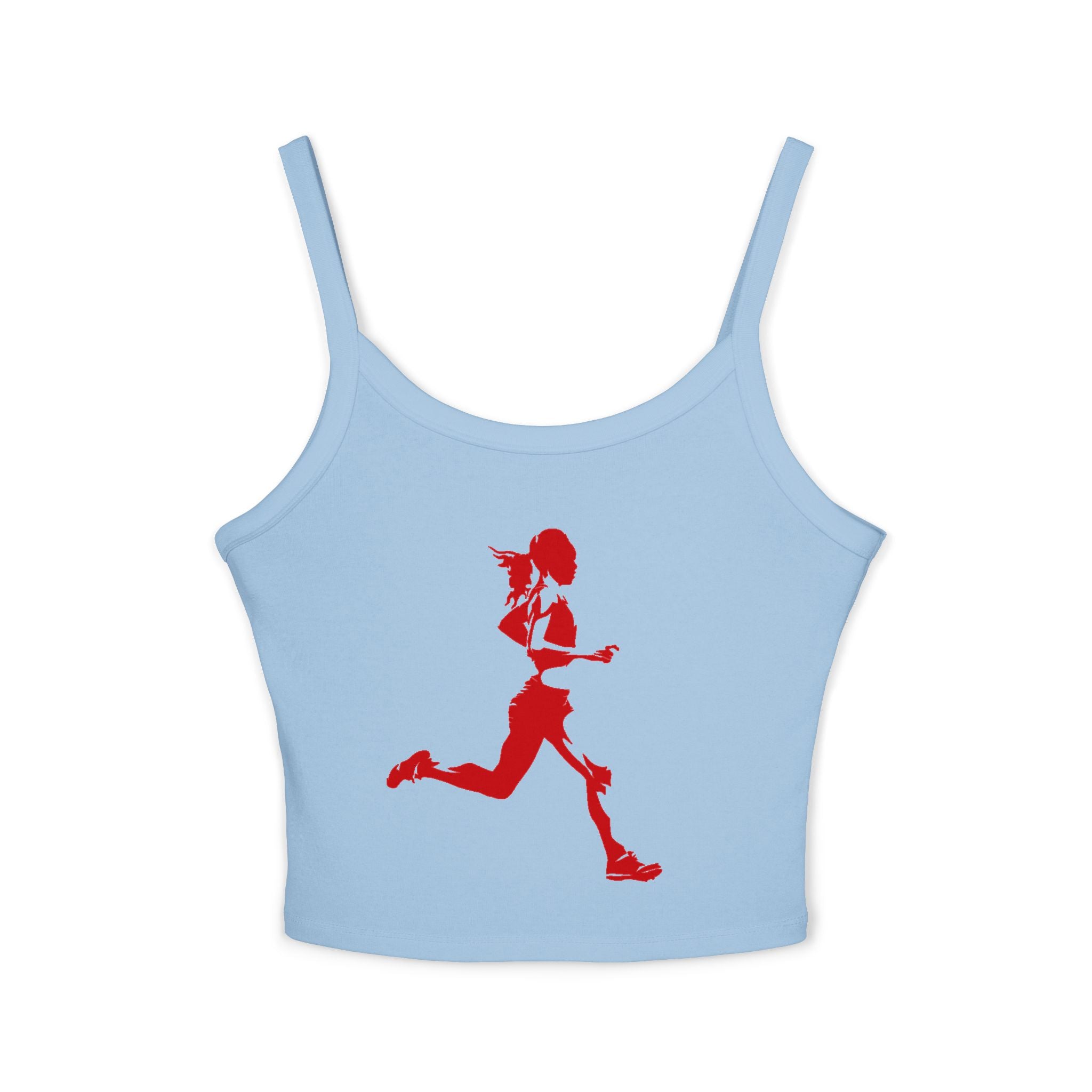 Running Woman Tank Top, Athletic Workout Top, Fitness Sleeveless Shirt, Jogging Muscle Tee, Exercise Gym Cami