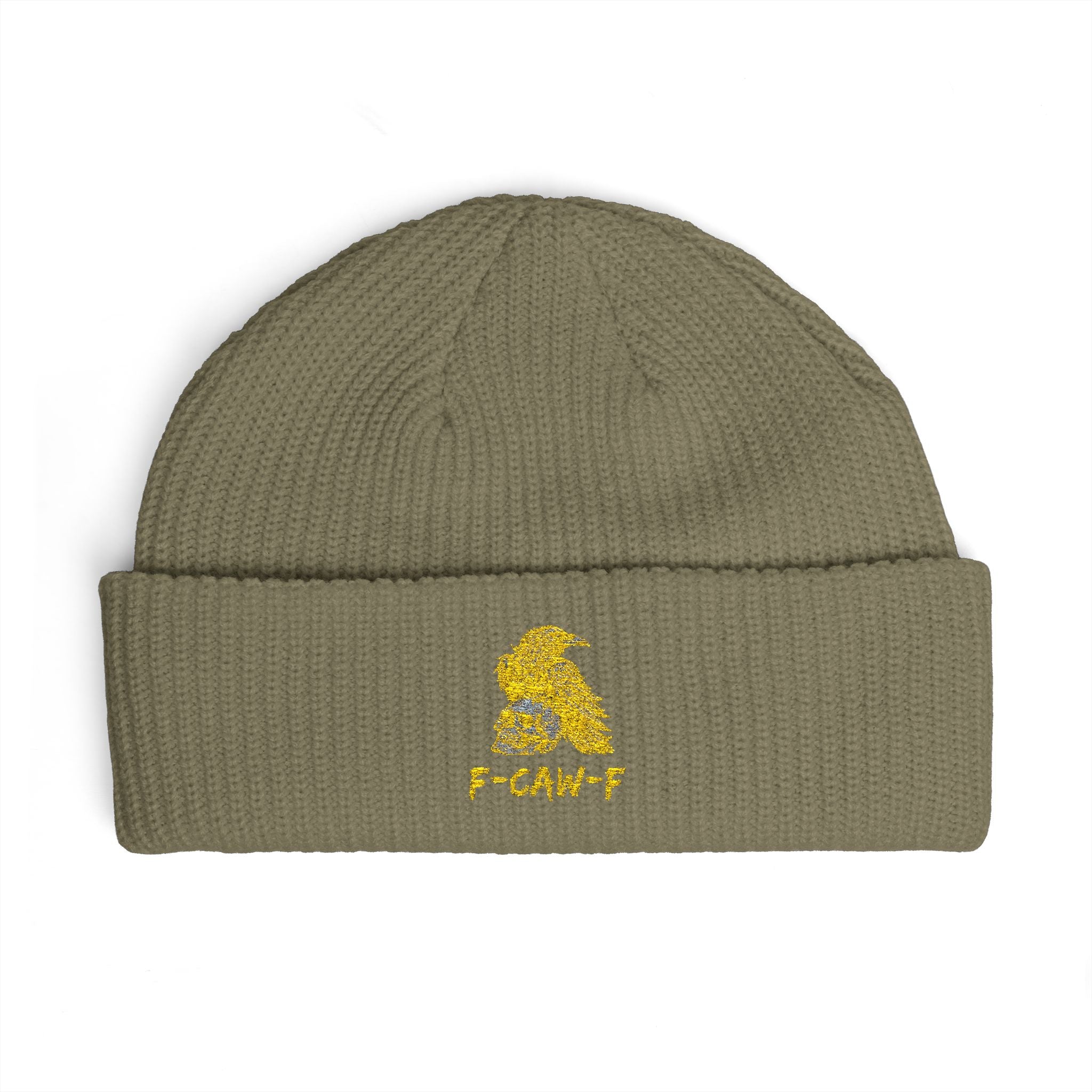 F-CAW-F Beanie Hat - Knit Winter Cap, Warm Headwear, Cozy Skull Cap, Cute Slouchy Beanie, Stylish Knit Beanie