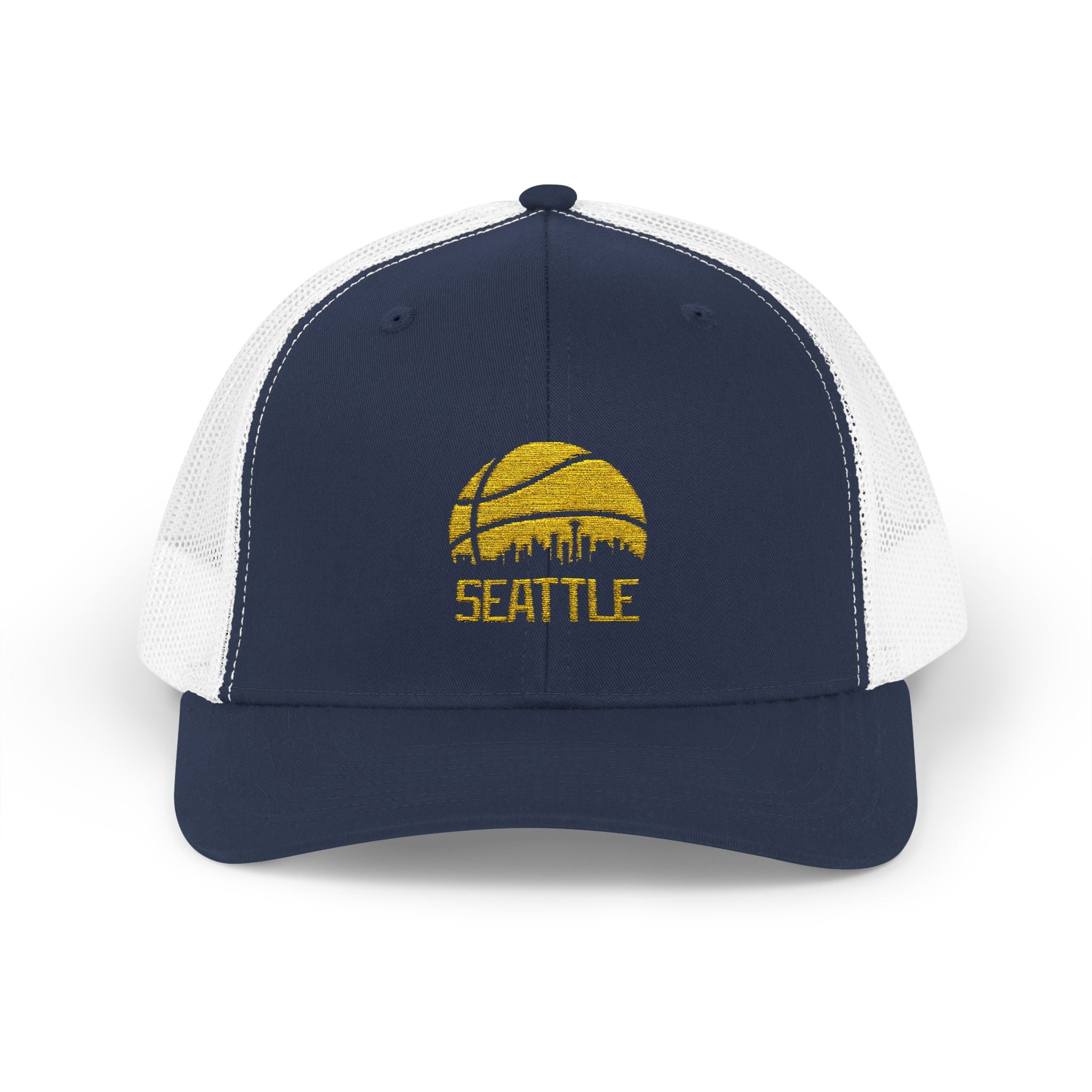 Seattle Supersonics Snapback Trucker Cap with Thin Red Line Design, Ideal for First Responders, Supportive Gifts, Memorials, Everyday Wear