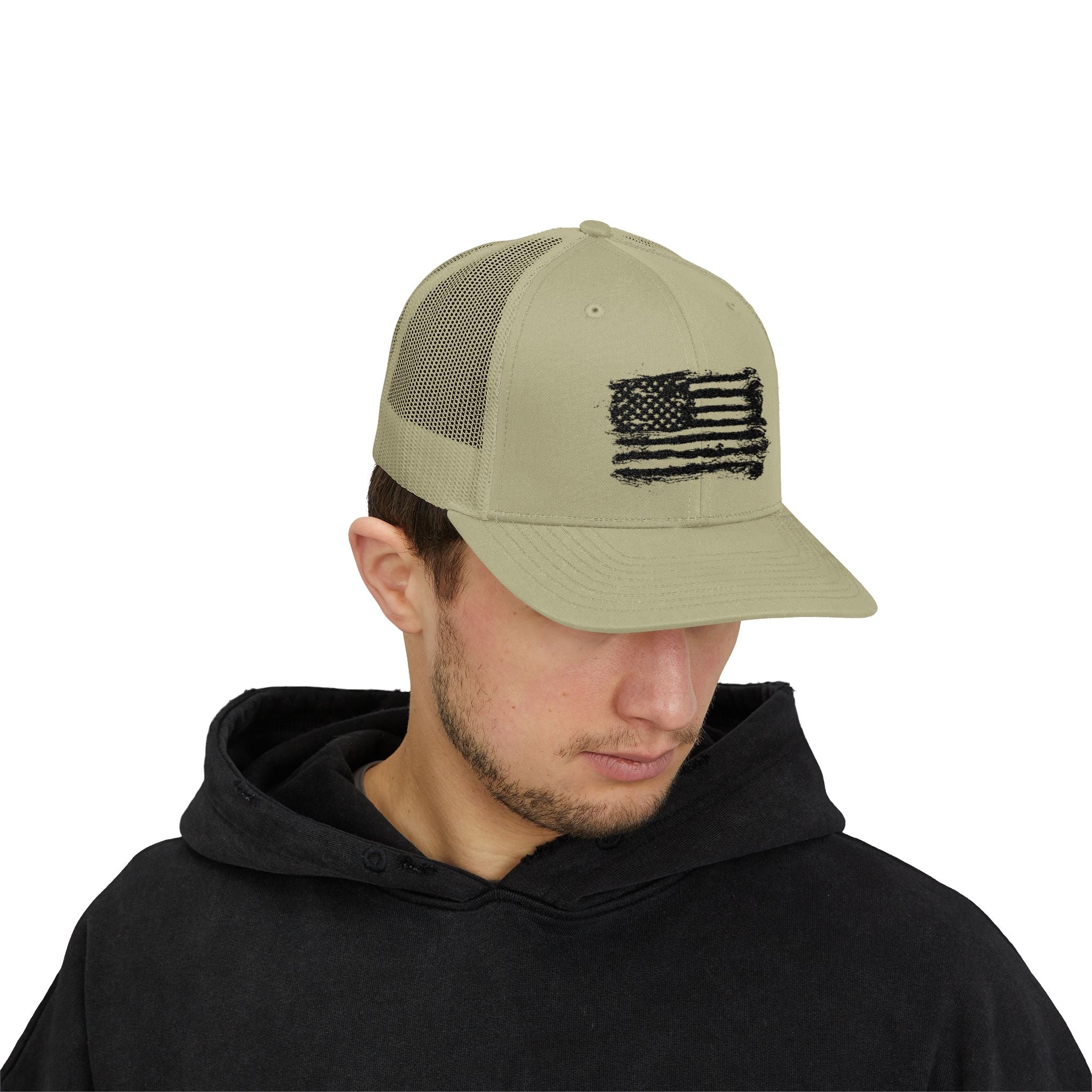 Patriotic Flag Snapback Trucker Cap, American Flag Hat, Outdoor Cap, Casual Wear, Gift for Dad, 4th of July Apparel