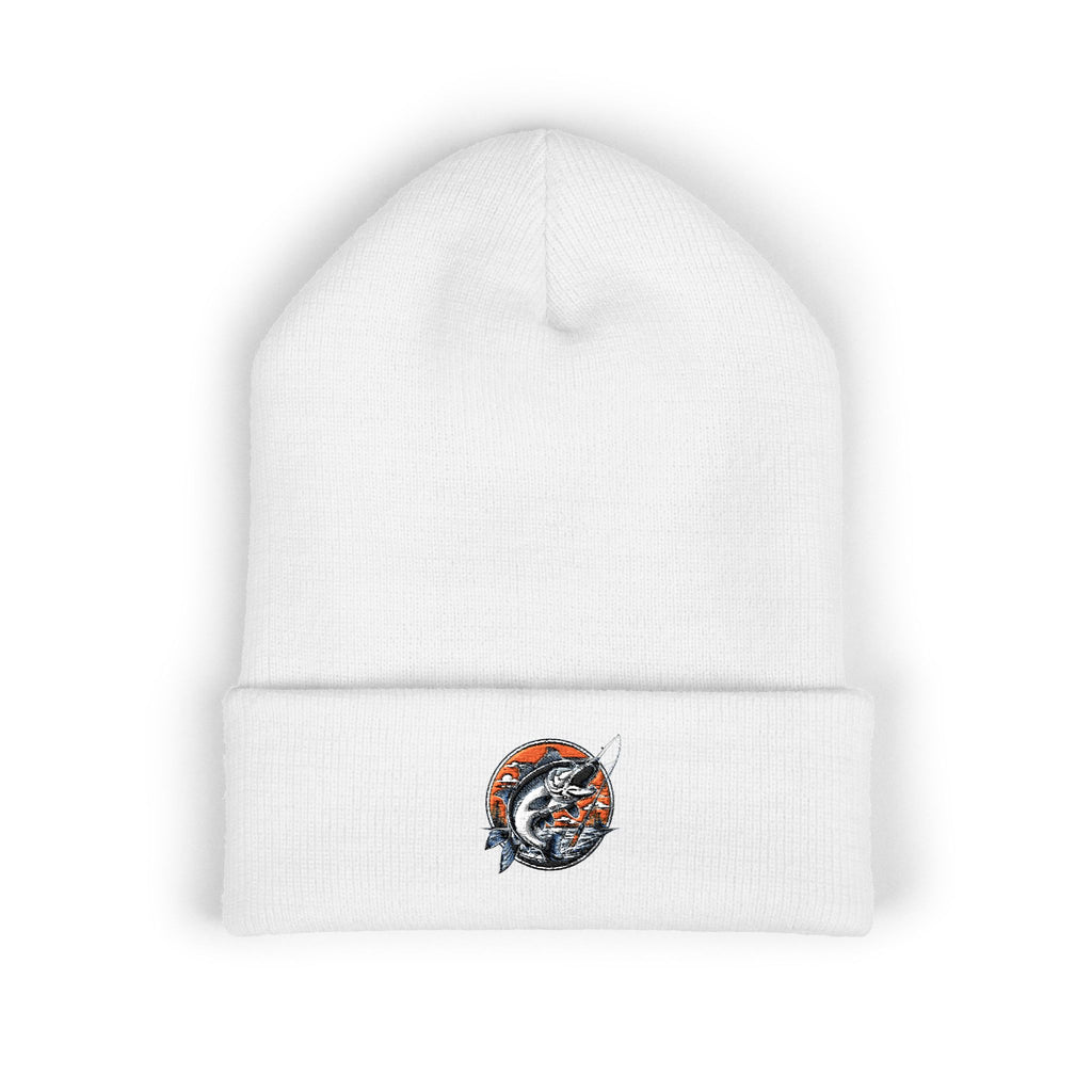 Embroidered Fishing Beanie, Fisherman Gift, Outdoor Apparel, Fishing Gear, Angler Hat, Fishing Lure Beanie