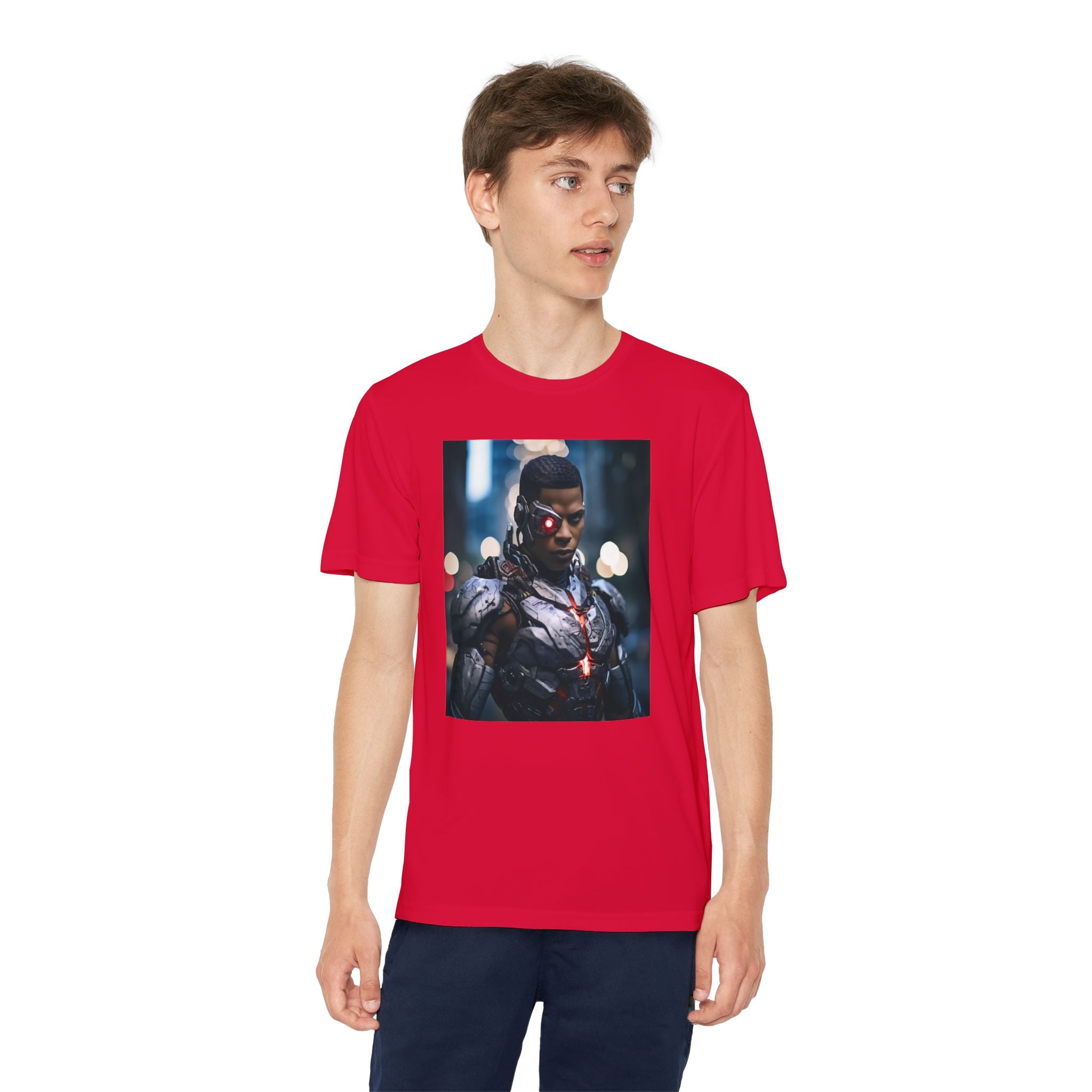 Cyborg Superhero Marvel Patriotic, Kids Graphic T-Shirt, Boys Hero Top, Girls Comic Book Clothing, Birthday