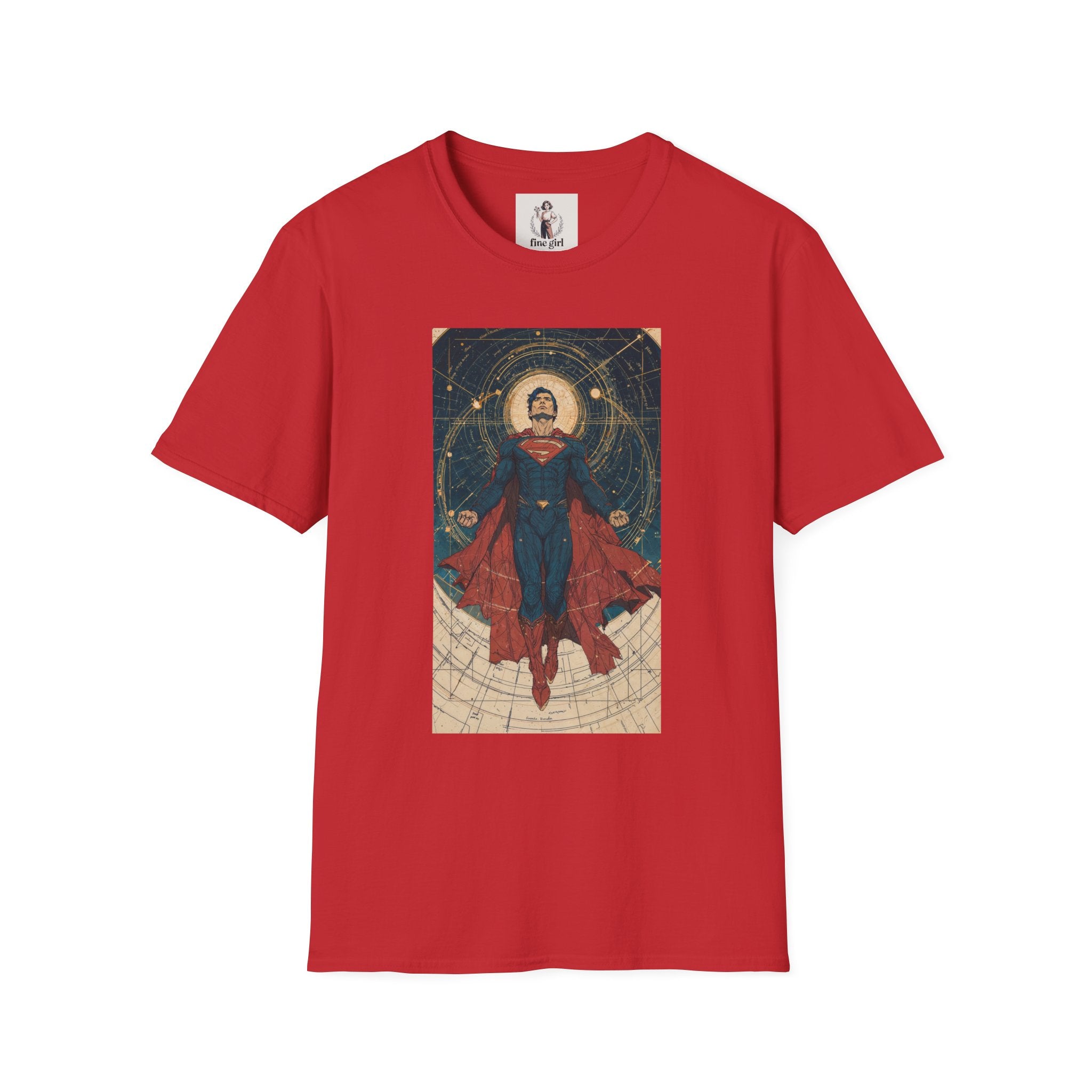 Superman Superhero Marvel Unisex Softstyle T-Shirt, Comic Book Tee, Geeky Clothing, Cosplay Costume Top