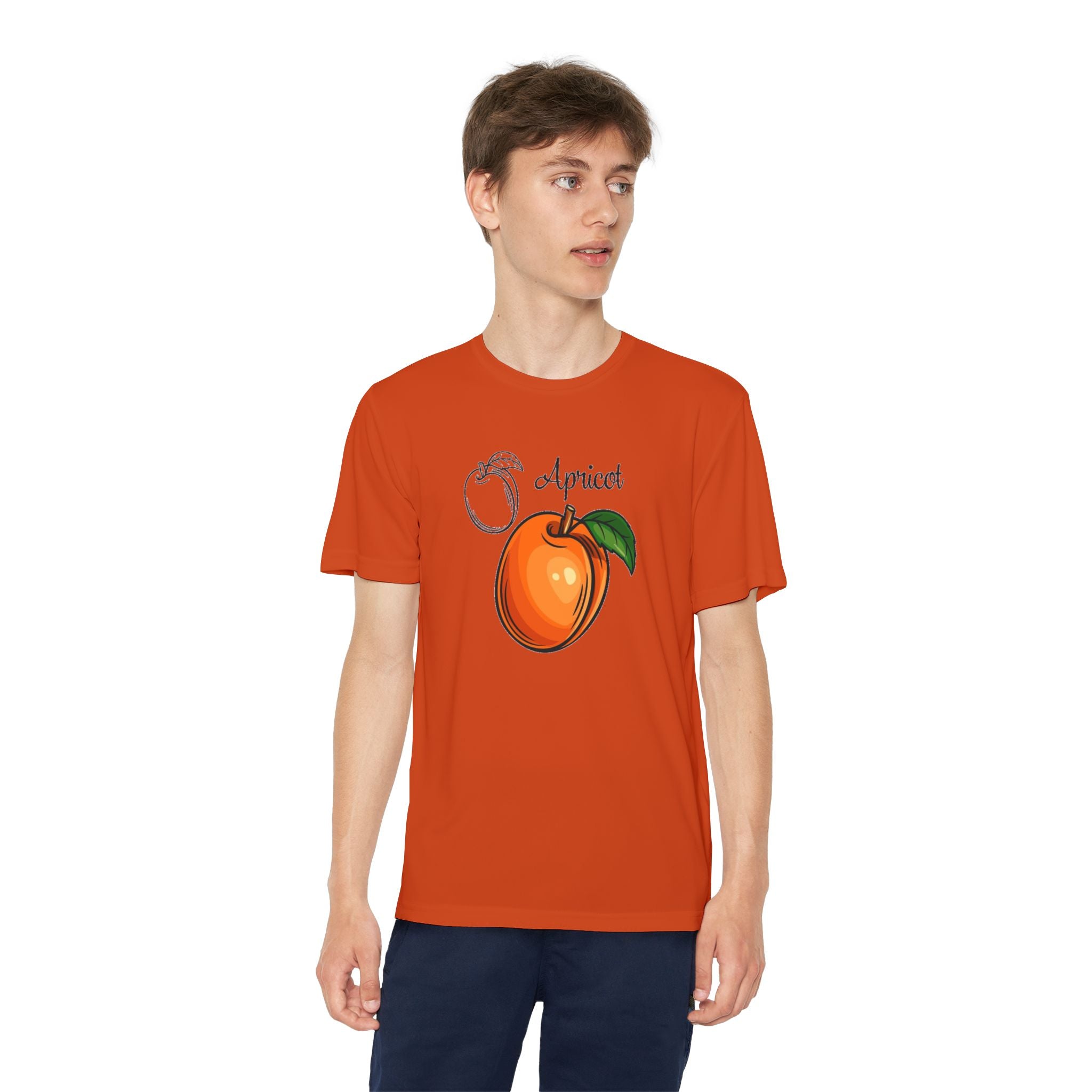 Apricot Youth T-Shirt Sports Graphic Tee, Cool Athletic Shirt for Kids, Perfect for Sports Events, Team Spirit