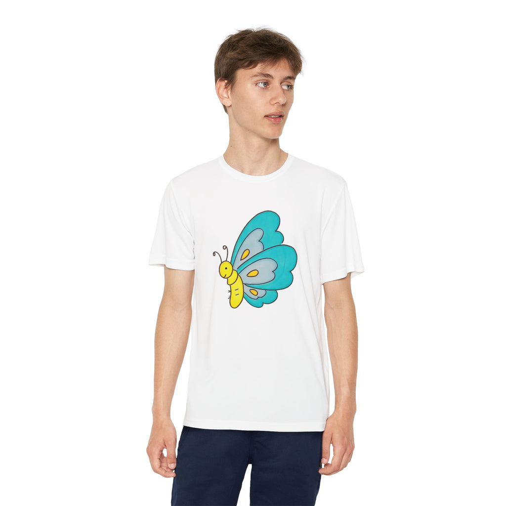 Butterffy Youth T-Shirt Sports Graphic Tee, Cool Athletic Shirt for Kids, Perfect for Sports Events, Team Spirit