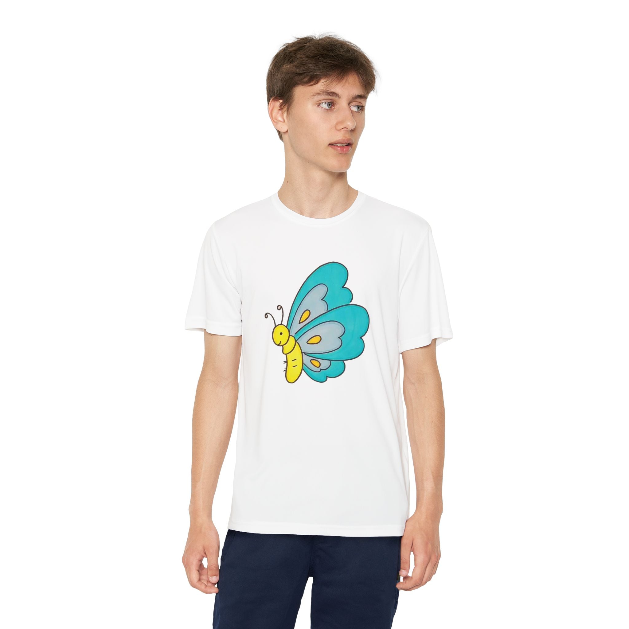 Butterffy Youth T-Shirt Sports Graphic Tee, Cool Athletic Shirt for Kids, Perfect for Sports Events, Team Spirit