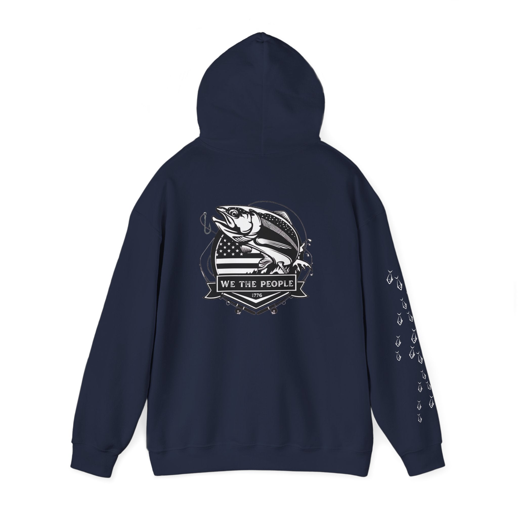 Fishing Patriotic Hoodie | Fishing Flag Hoodie, American Fishing Sweatshirt