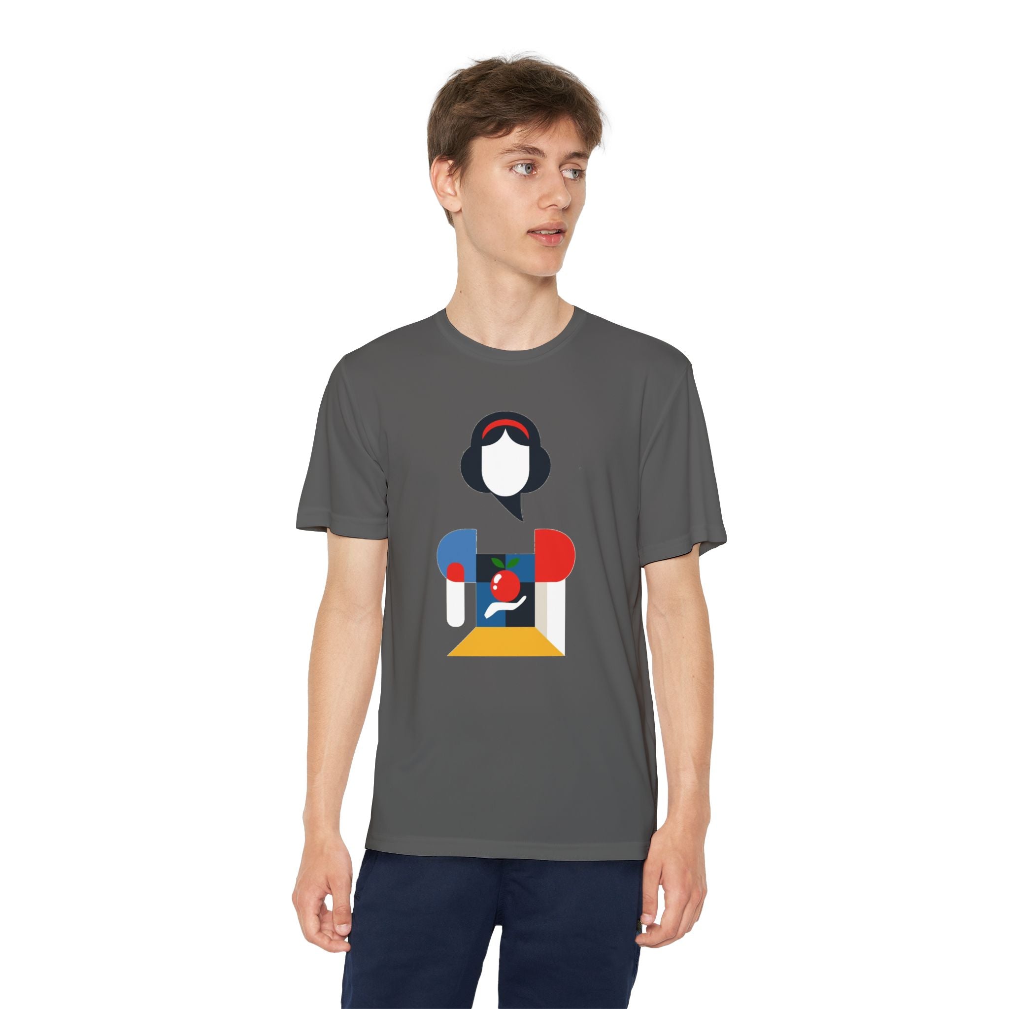 Snow White Youth T-Shirt Sports Graphic Tee, Cool Athletic Shirt for Kids, Perfect for Sports Events, Team Spirit