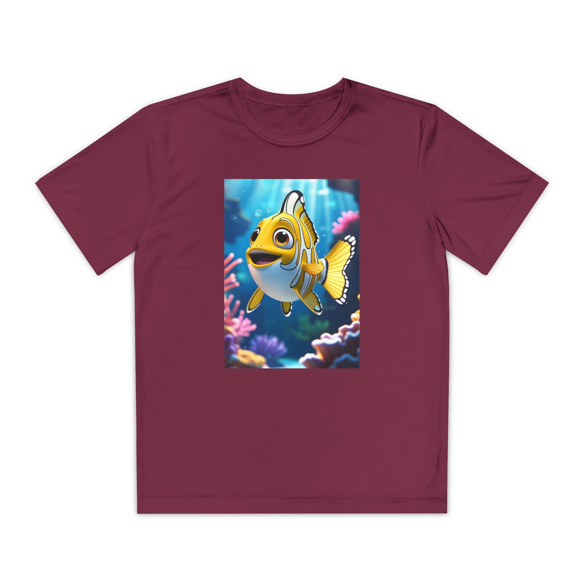 Nemo Fish Ocean Youth T-Shirt - Underwater Kids Tee, Finding Nemo Shirt, Beach Vacation Clothing, Ocean Lover Gift, Fish Theme Top