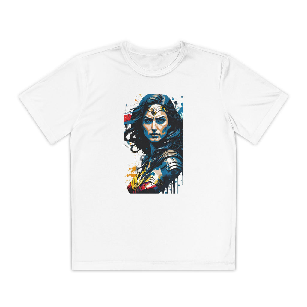 Superhero Youth T-Shirt Sports Graphic Tee, Cool Athletic Shirt for Kids