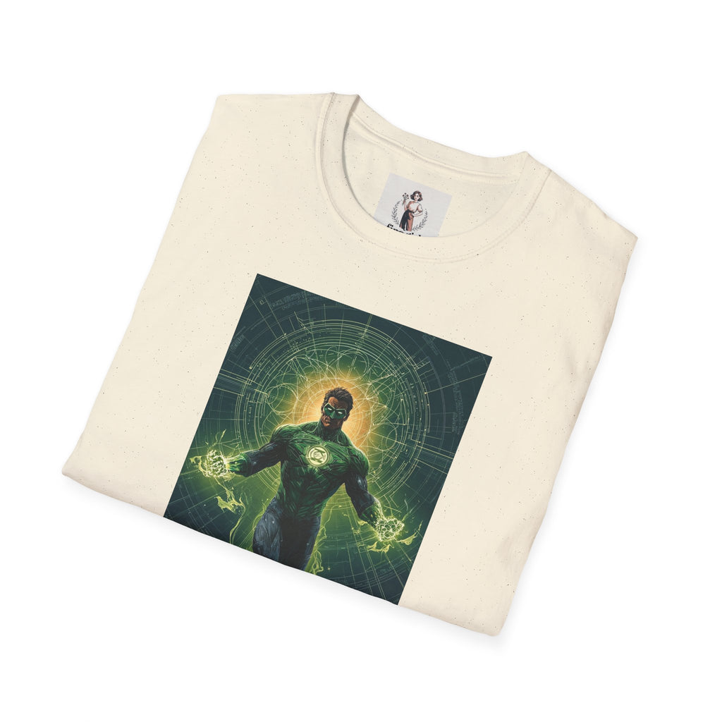 Green Lantern Superhero Marvel Unisex Softstyle T-Shirt, Comic Book Tee, Graphic Novel Shirt, Geeky Clothing, Cosplay Costume Top