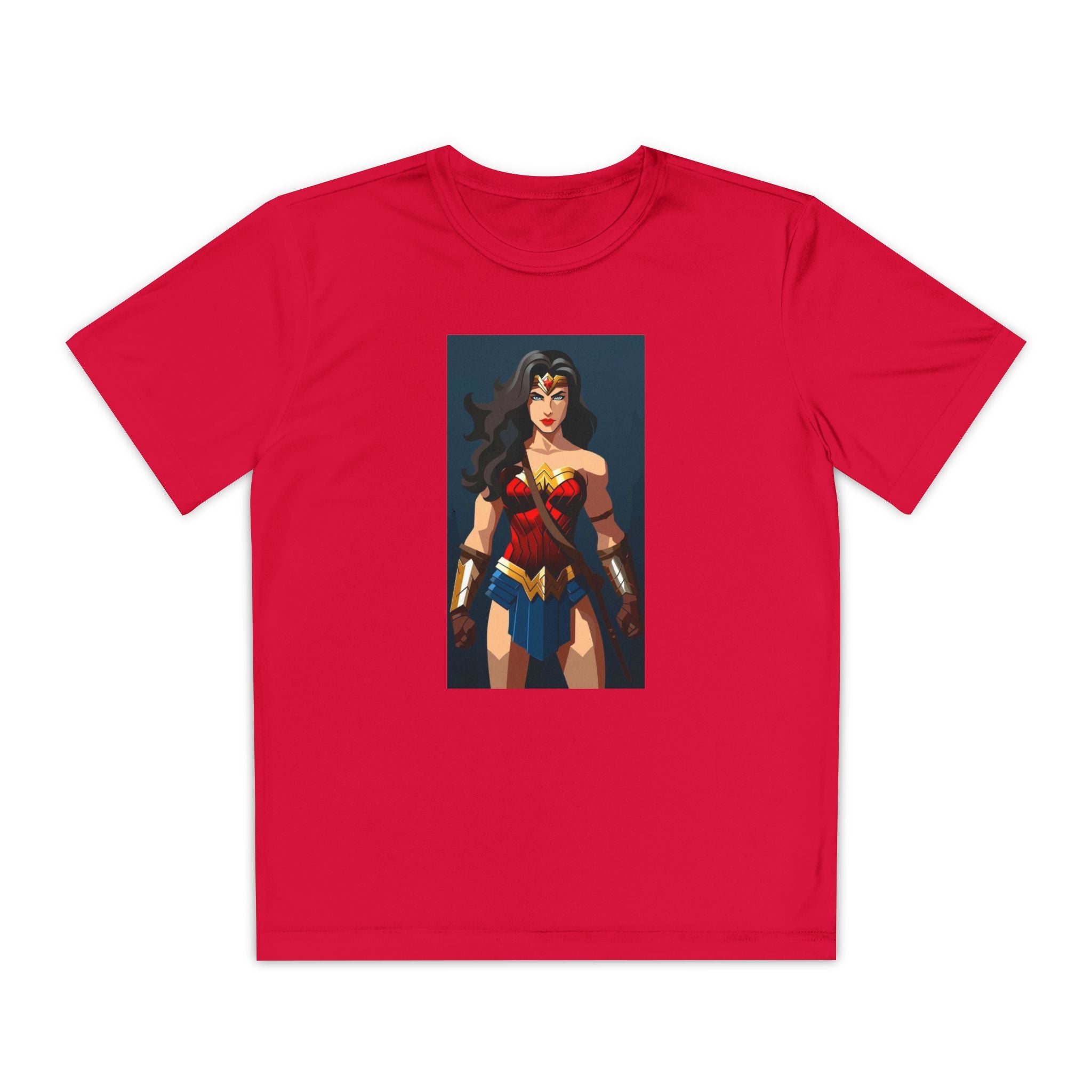 Superhero Youth T-Shirt Sports Graphic Tee, Cool Athletic Shirt for Kids