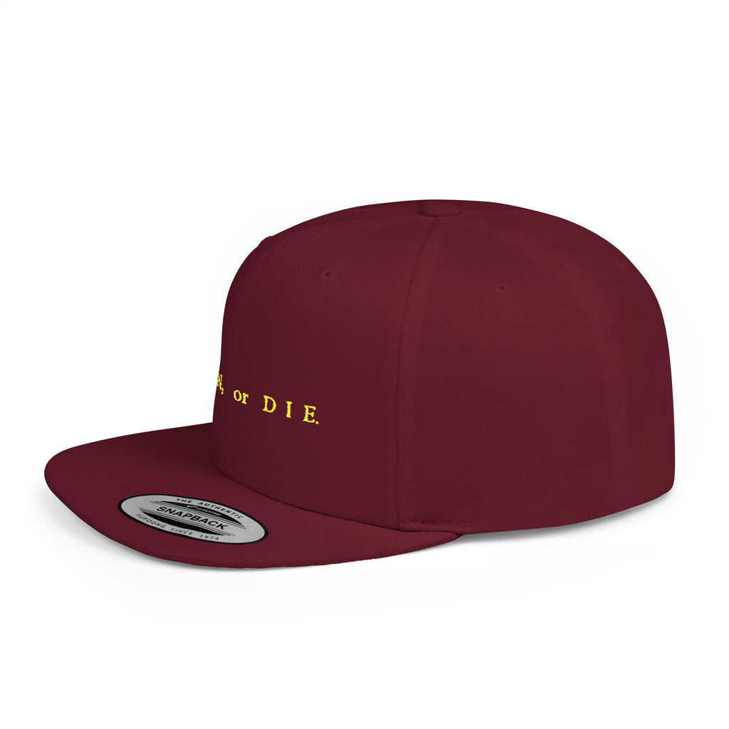 Join Or Die ~ Stylish Flat Bill Snapback Hat