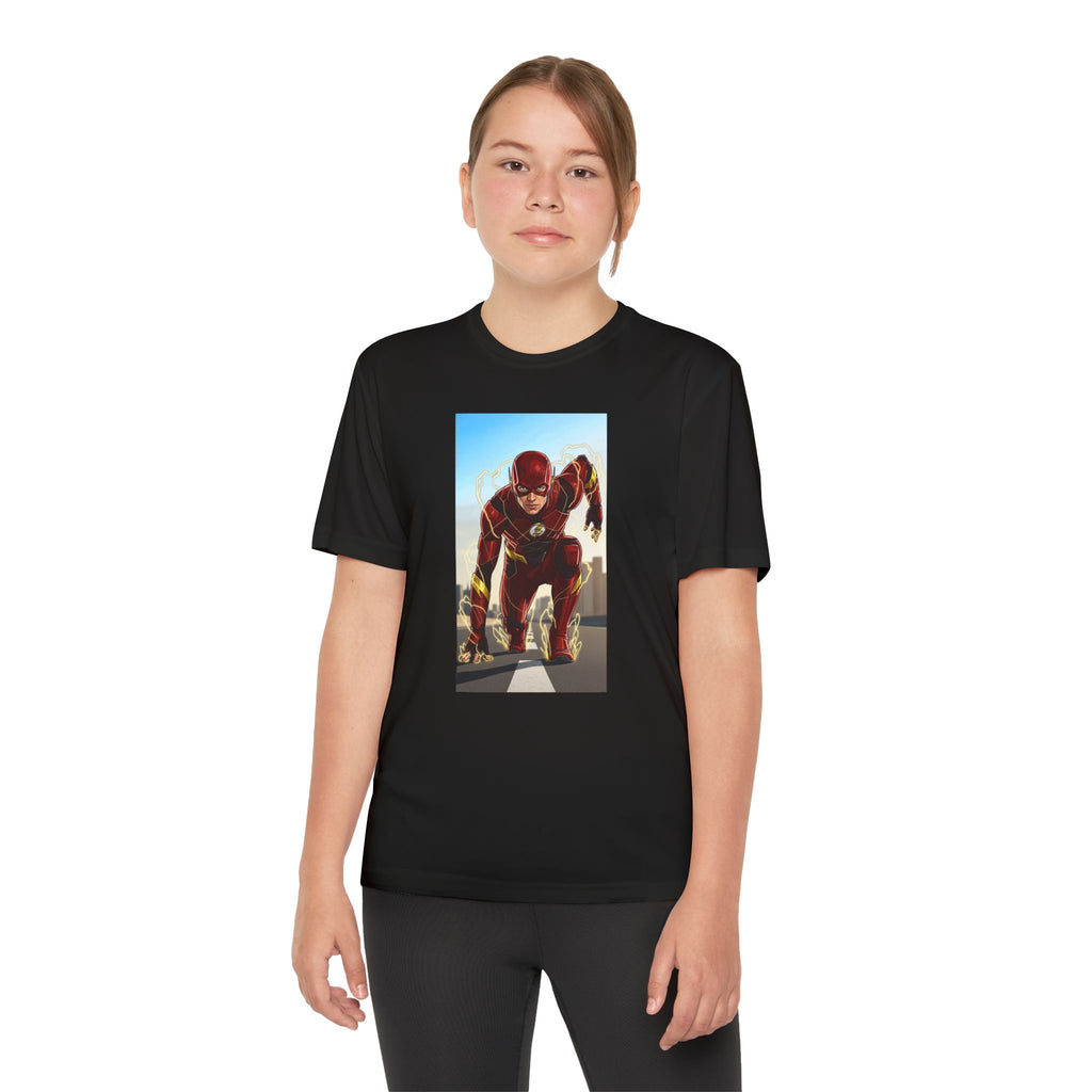 The Flash Superhero Marvel Youth T-Shirt, Kid's Superhero Tee, Children's Graphic Shirt, Comic Book Character Top, Kids Costume Apparel