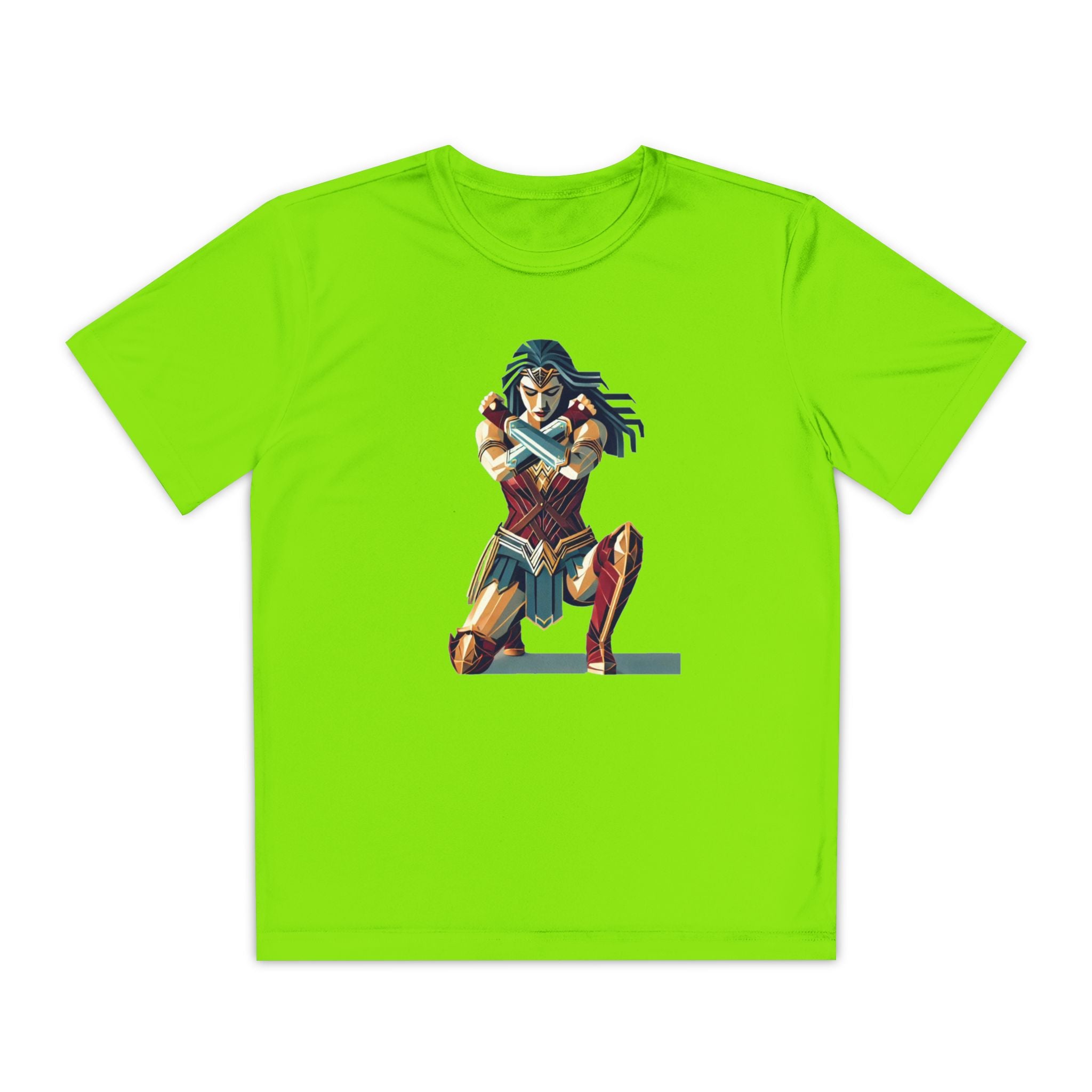 Wonder Woman Youth T-Shirt Sports Graphic Tee, Cool Athletic Shirt for Kids, Perfect for Sports Events, Team Spirit