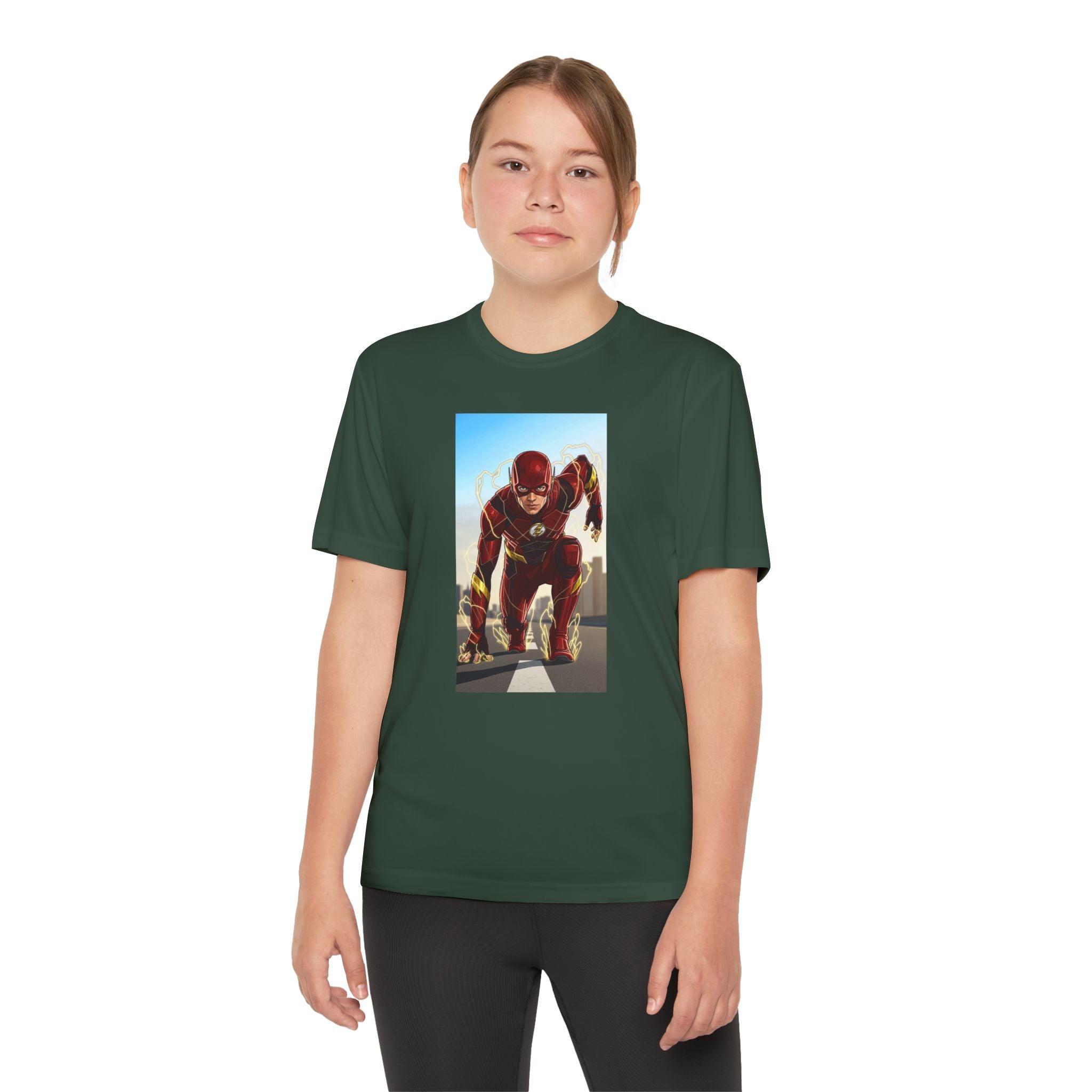 The Flash Superhero Marvel Youth T-Shirt, Kid's Superhero Tee, Children's Graphic Shirt, Comic Book Character Top, Kids Costume Apparel