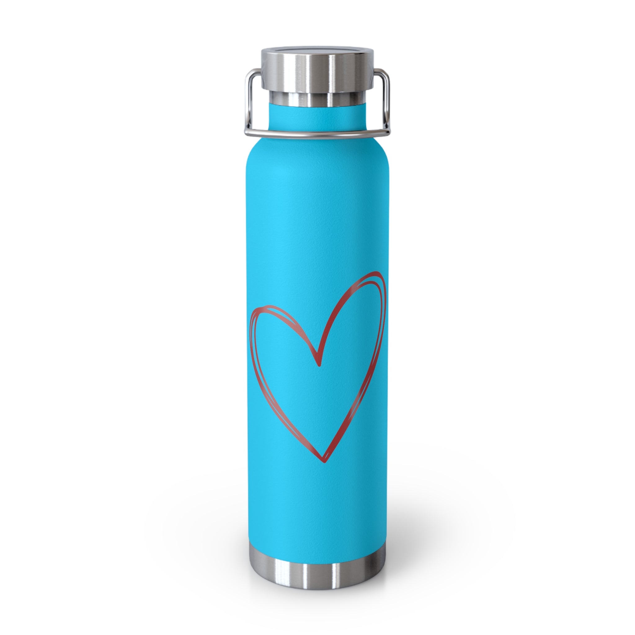 Heart Copper Insulated Water Bottle