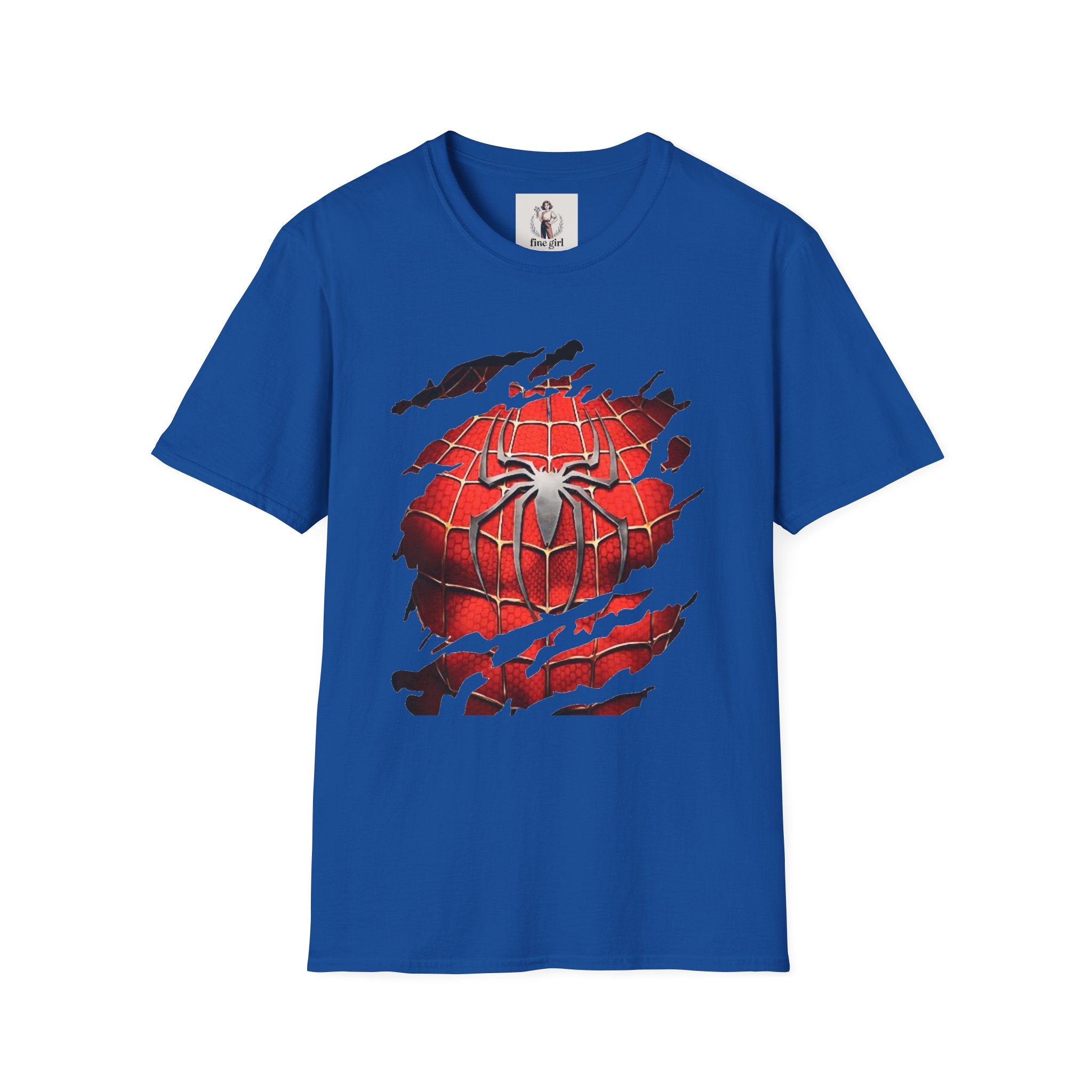 Spiderman Superhero Marvel Unisex Softstyle T-Shirt, Comic Book Tee, Geeky Clothing, Cosplay Costume Top