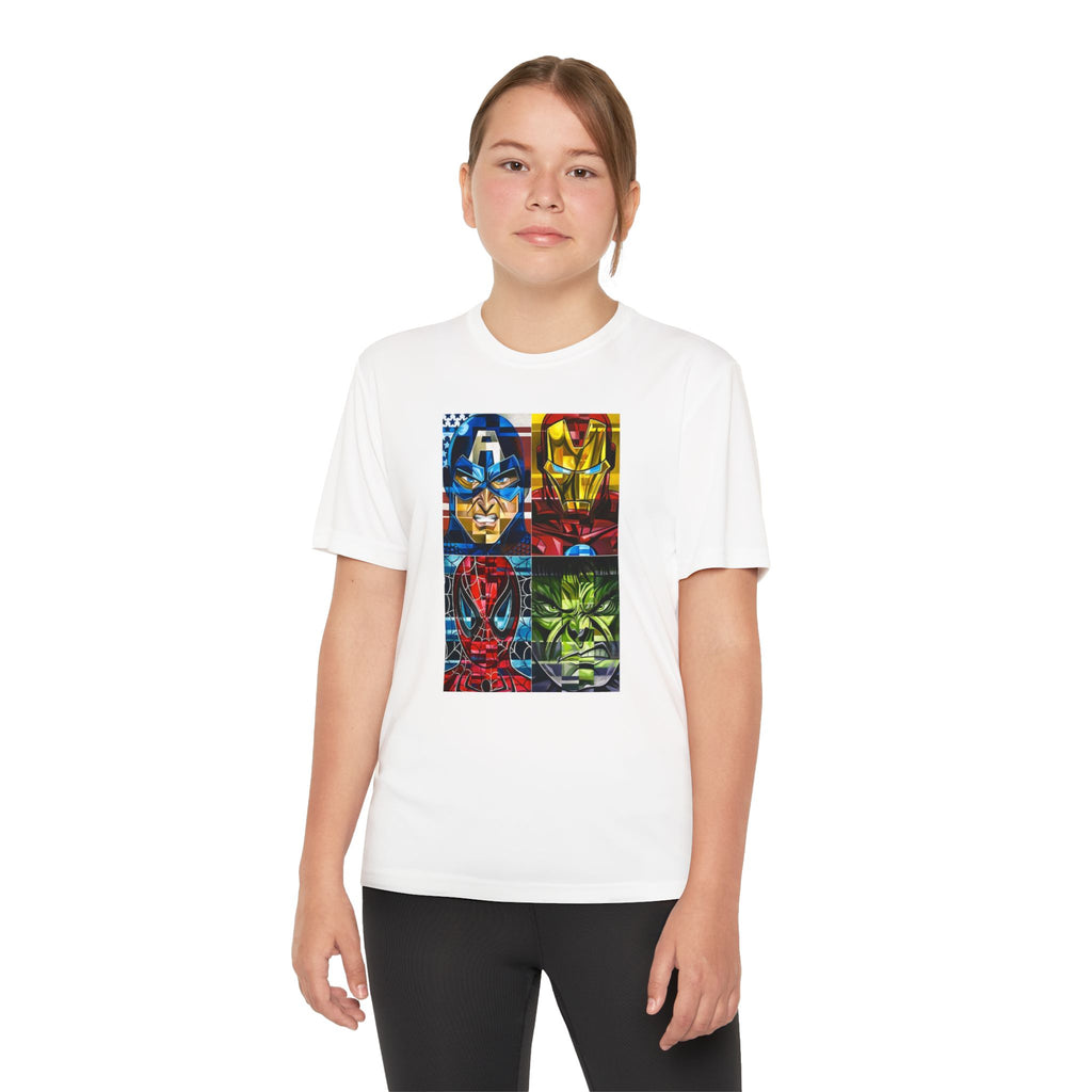 Advengers Youth T-Shirt Sports Graphic Tee, Cool Athletic Shirt for Kids, Perfect for Sports Events, Team Spirit