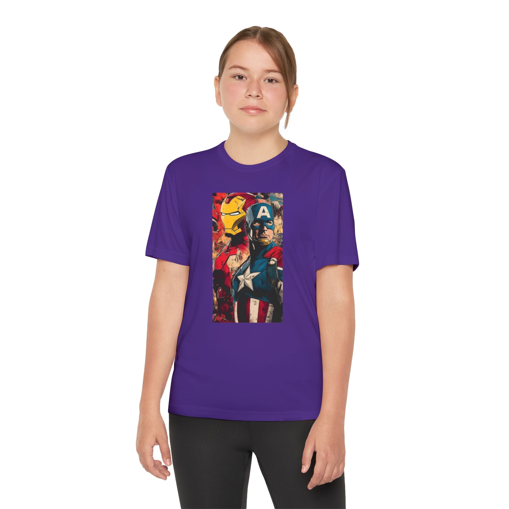 Advengers Youth T-Shirt Sports Graphic Tee, Cool Athletic Shirt for Kids, Perfect for Sports Events, Team Spirit