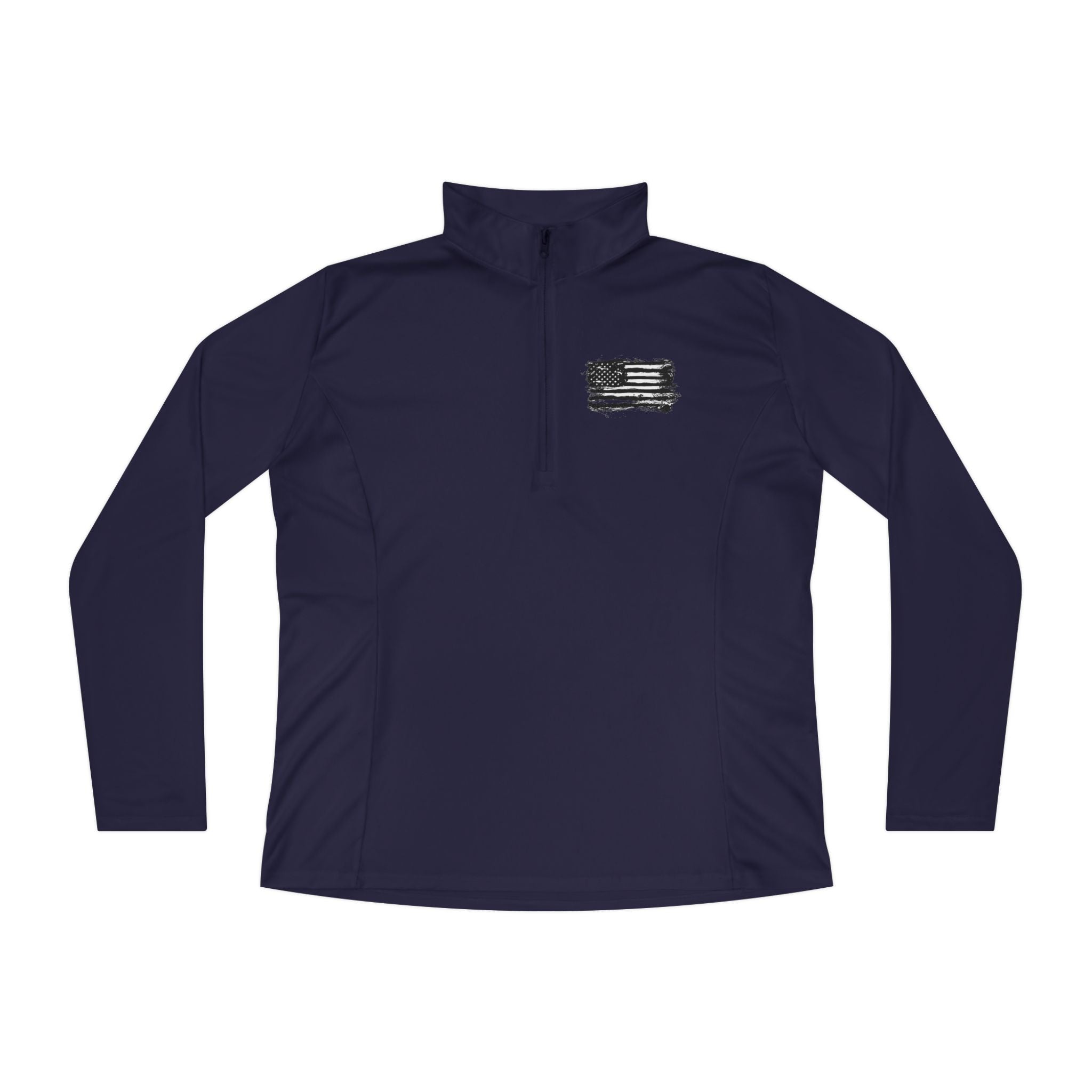 Ladies Quarter-Zip Pullover with Motivational Running Design, Athletic Apparel, Activewear, Sportswear, Fitness Gift, Running Top