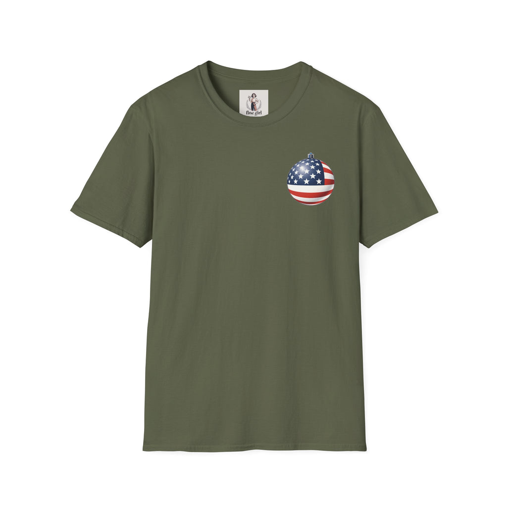 Santa Claus On A Tank Christmas ~ Unisex Softstyle T-Shirt
