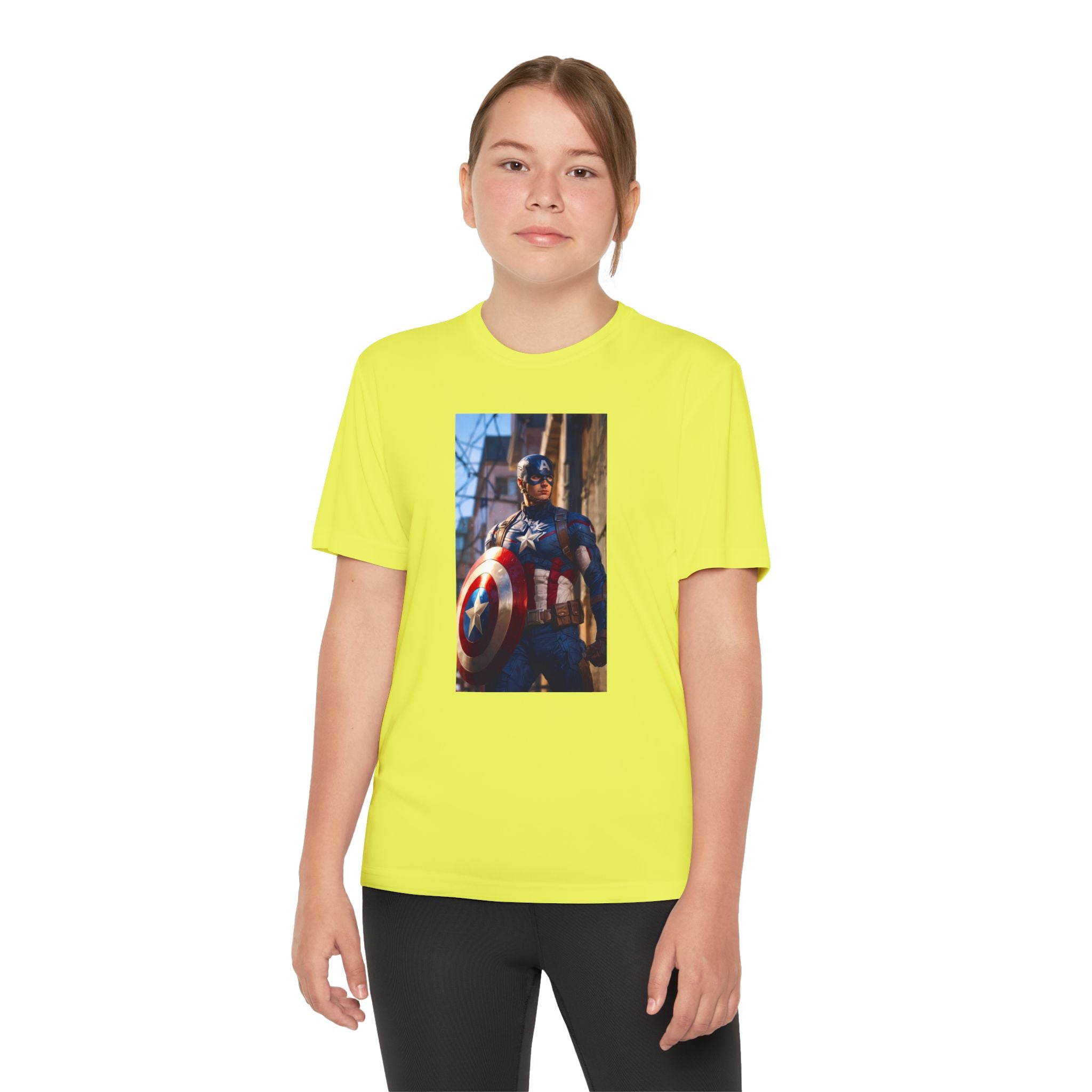 Captain America Superhero Marvel Patriotic, Kids Graphic T-Shirt, Boys Hero Top, Girls Comic Book Clothing, Birthday