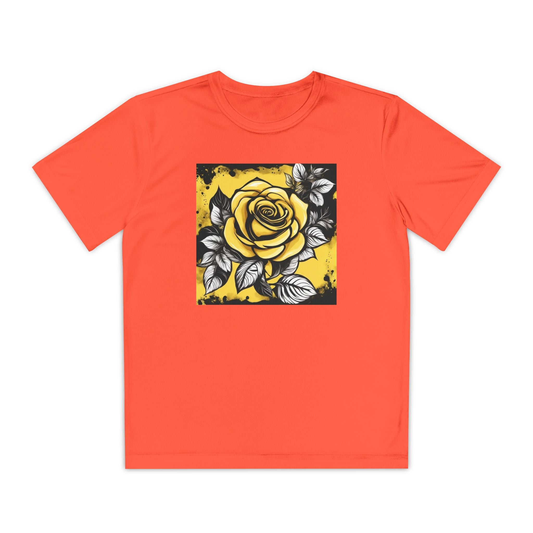 Flower Youth Tshirt, Girls Floral Tee, Kids Spring Shirt, Children's Botanical Top, Teen Blossom T-Shirt