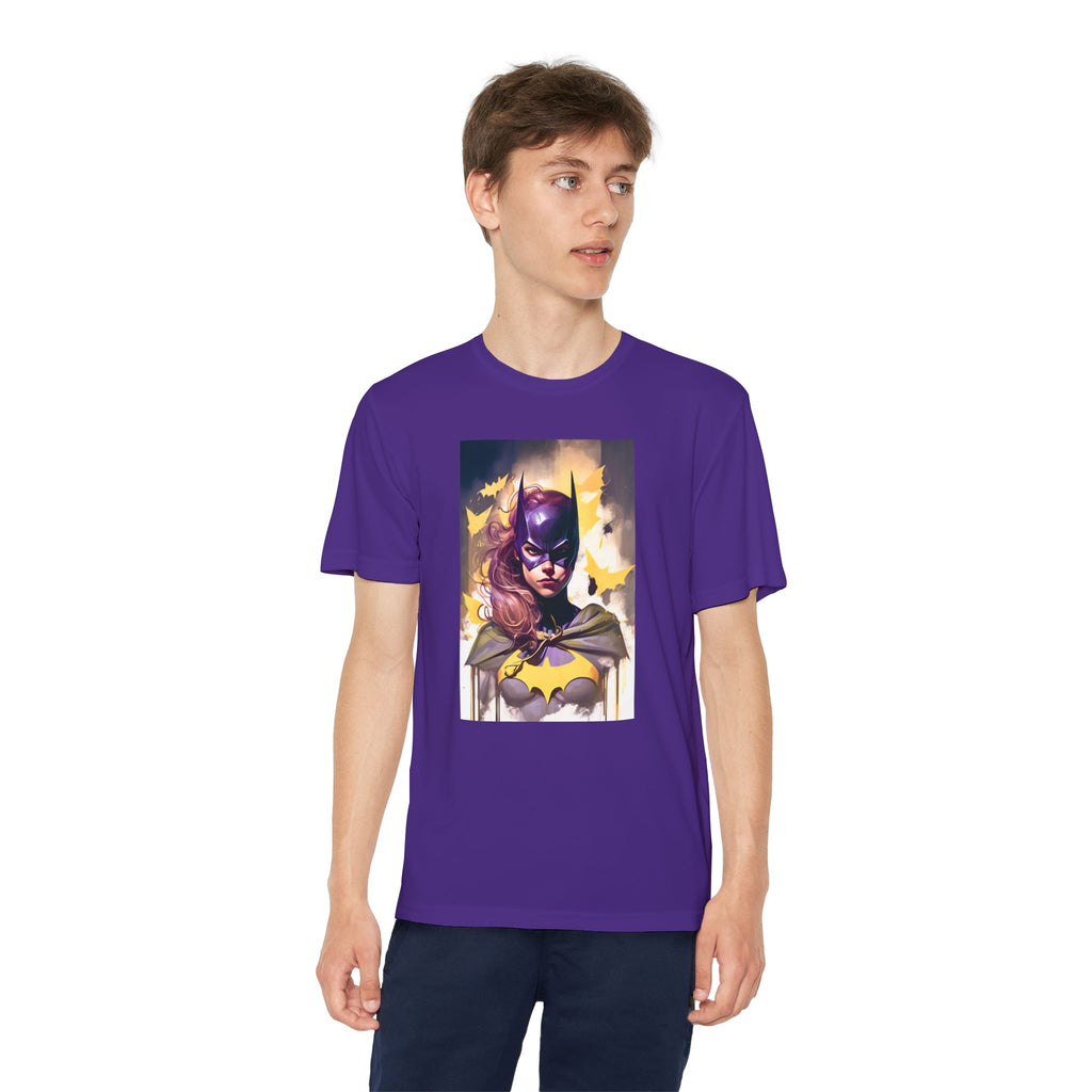 Superhero Youth T-Shirt Sports Graphic Tee, Cool Athletic Shirt for Kids