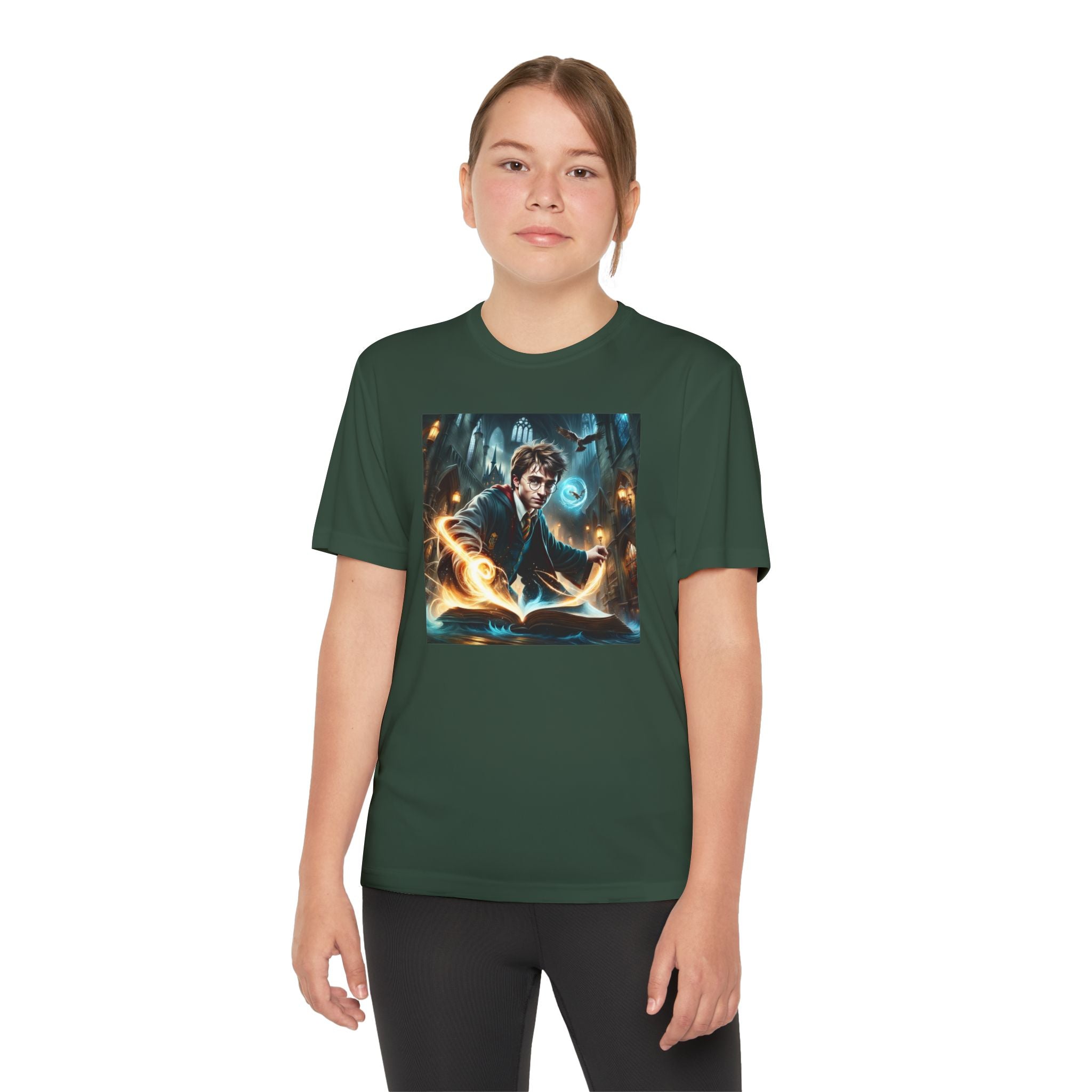 Youth Competitor Tee - Harry Potter, Wizard School Shirt, Magical Kids Top, Hogwarts Fan Gift, Sorcerer's Stone T-Shirt