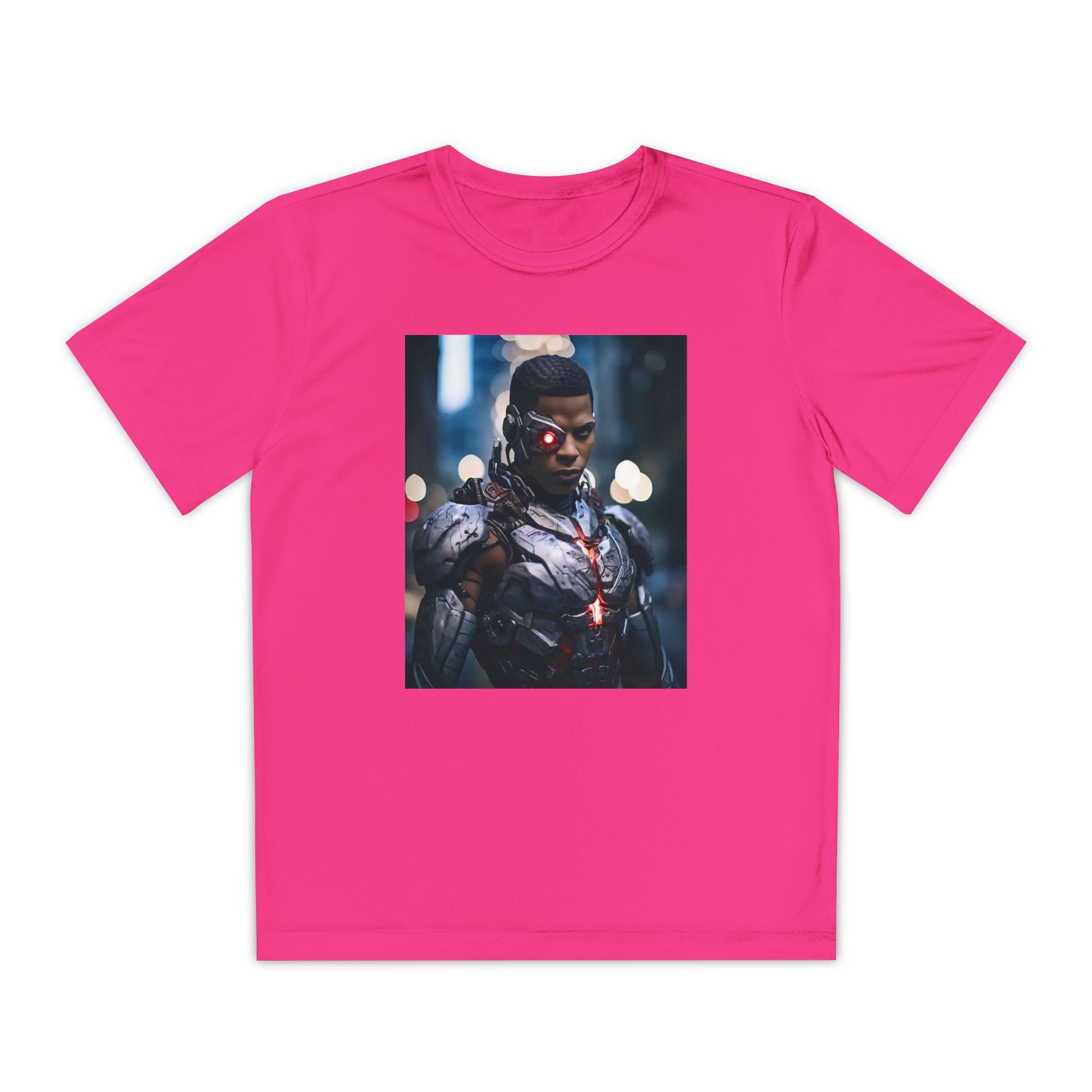 Cyborg Superhero Marvel Patriotic, Kids Graphic T-Shirt, Boys Hero Top, Girls Comic Book Clothing, Birthday