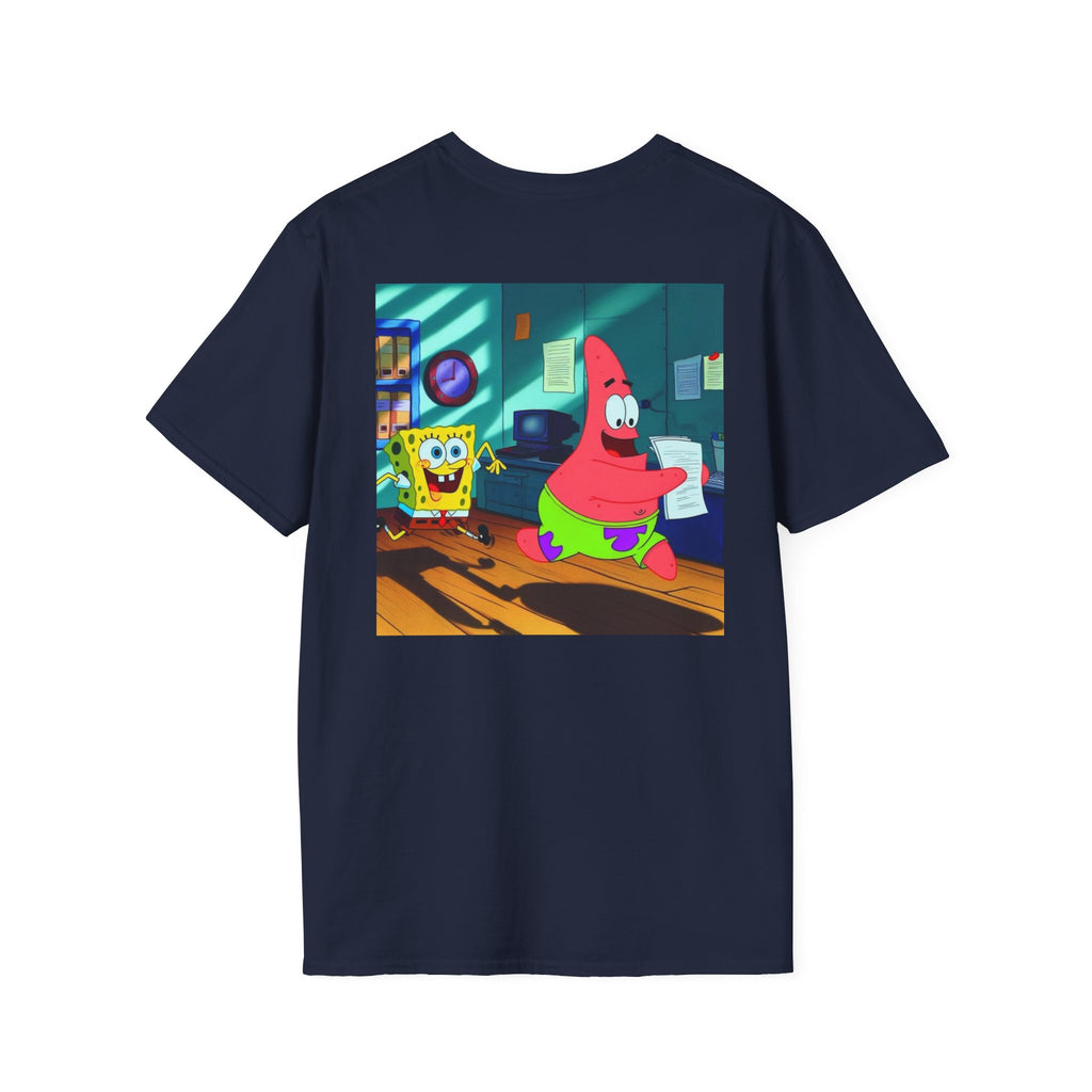 SpongeBob SquarePants Kids T-Shirt, Mr Krabs Squidward Patrick Star Youth Tee, Nickelodeon Children's TV Shirt, Unisex Softstyle