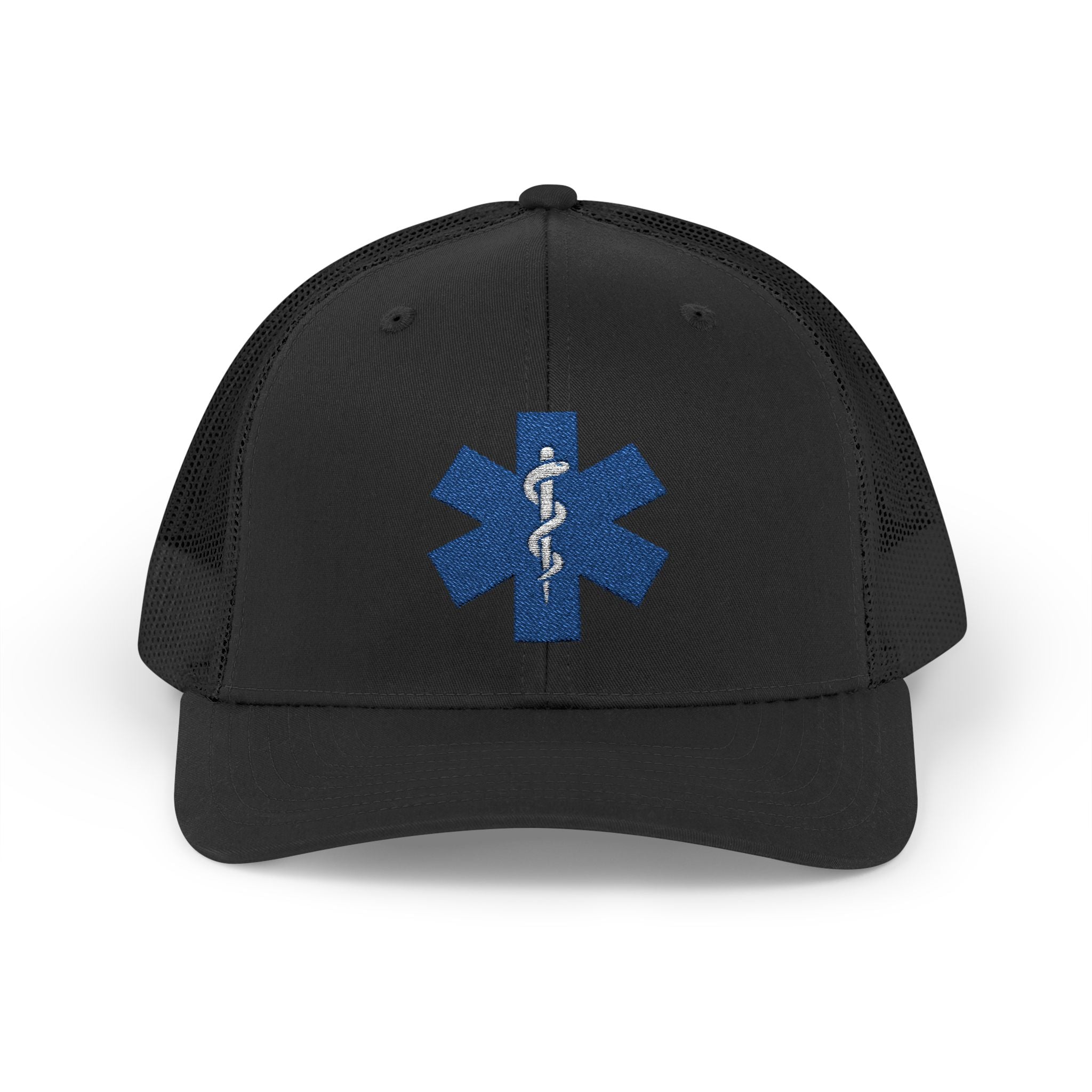 Paramedic Snapback Trucker Cap with Thin Red Line Design, Ideal for First Responders, Supportive Gifts, Memorials, Everyday Wear