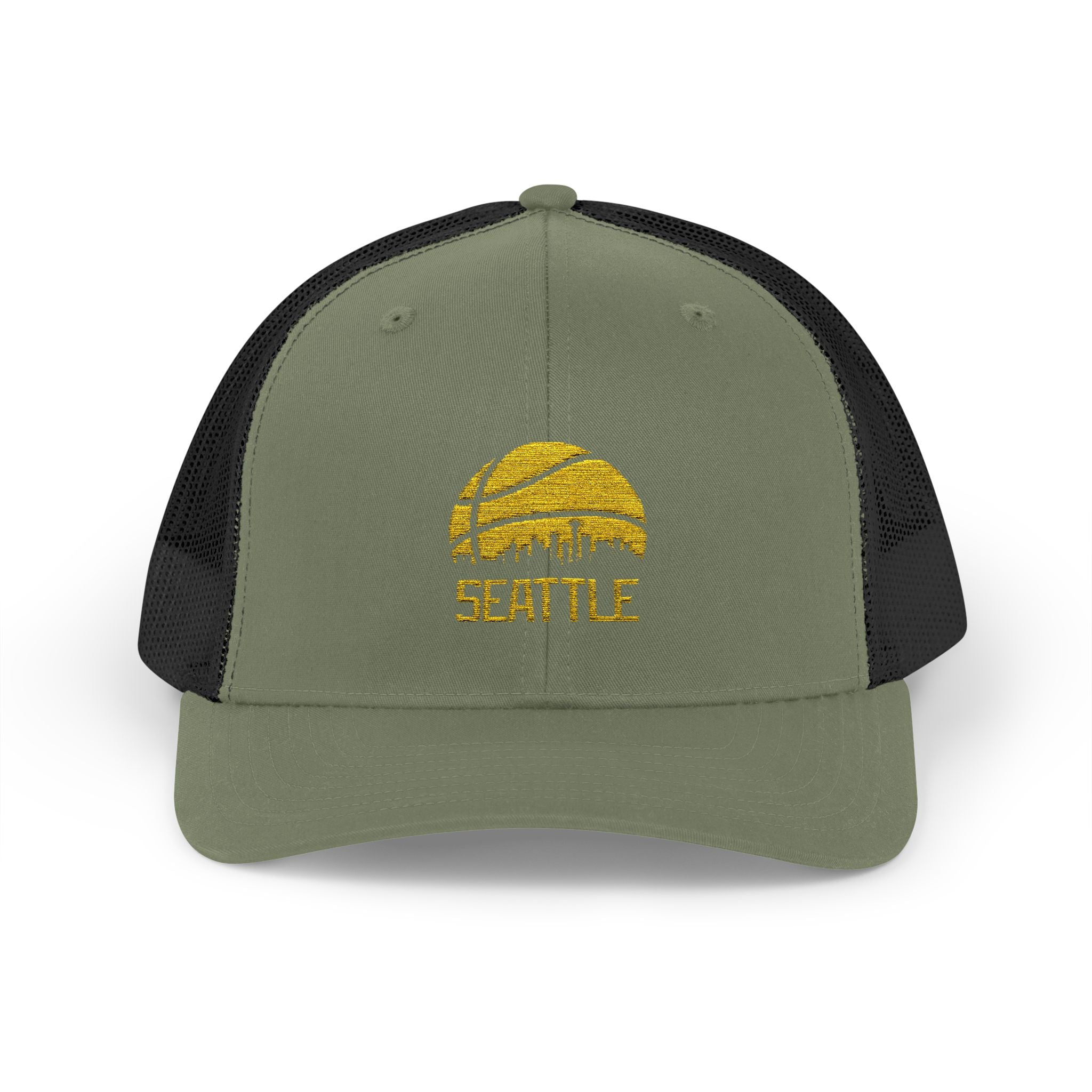Seattle Supersonics Snapback Trucker Cap with Thin Red Line Design, Ideal for First Responders, Supportive Gifts, Memorials, Everyday Wear