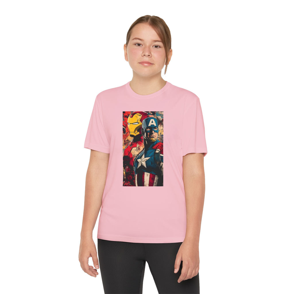 Advengers Youth T-Shirt Sports Graphic Tee, Cool Athletic Shirt for Kids, Perfect for Sports Events, Team Spirit