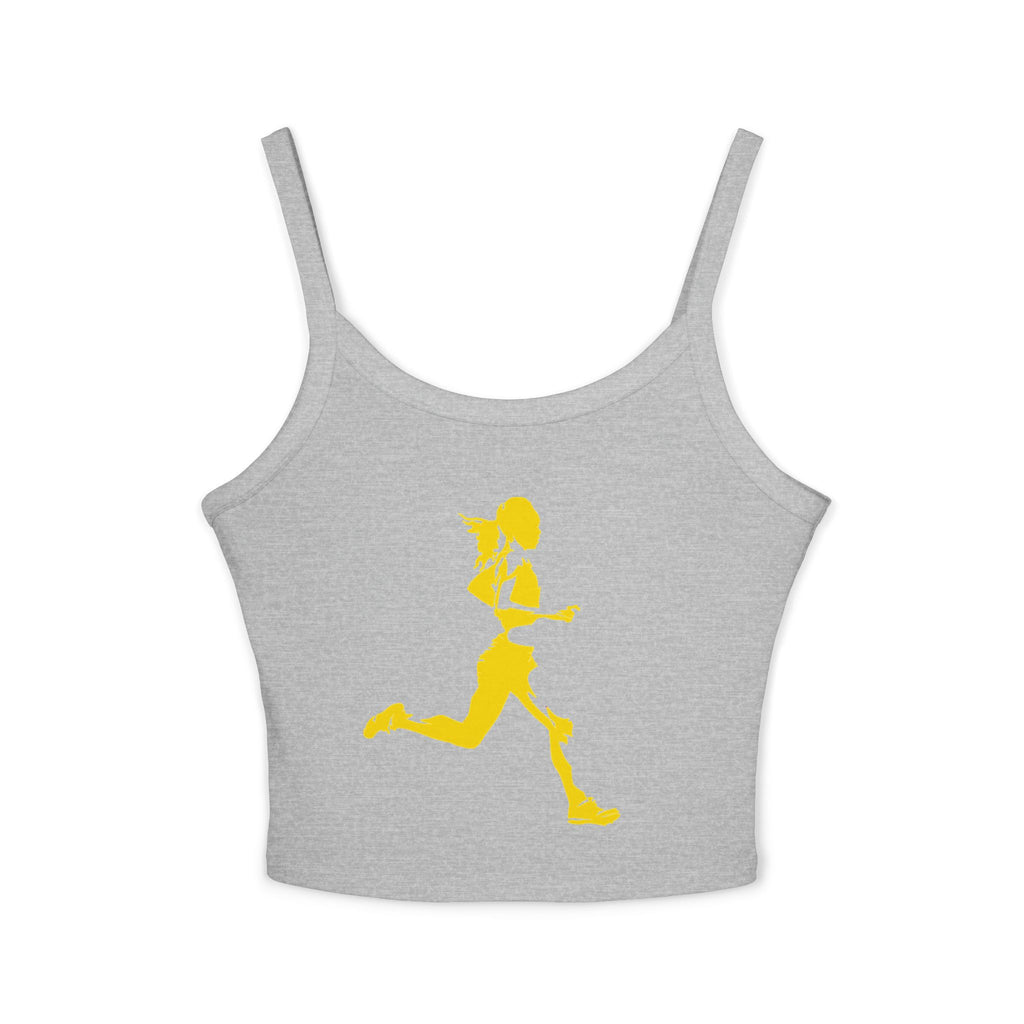Running Woman Tank Top, Athletic Workout Top, Fitness Sleeveless Shirt, Jogging Muscle Tee, Exercise Gym Cami