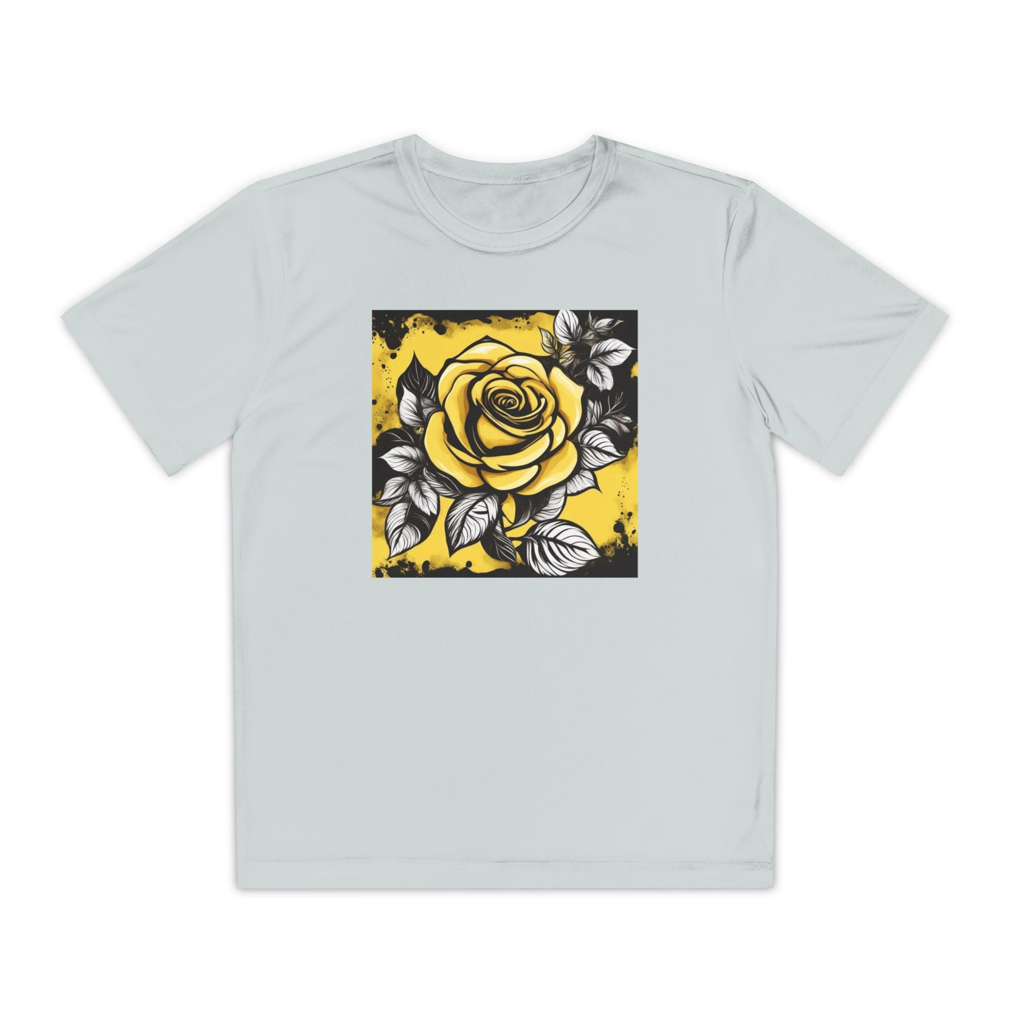 Flower Youth Tshirt, Girls Floral Tee, Kids Spring Shirt, Children's Botanical Top, Teen Blossom T-Shirt