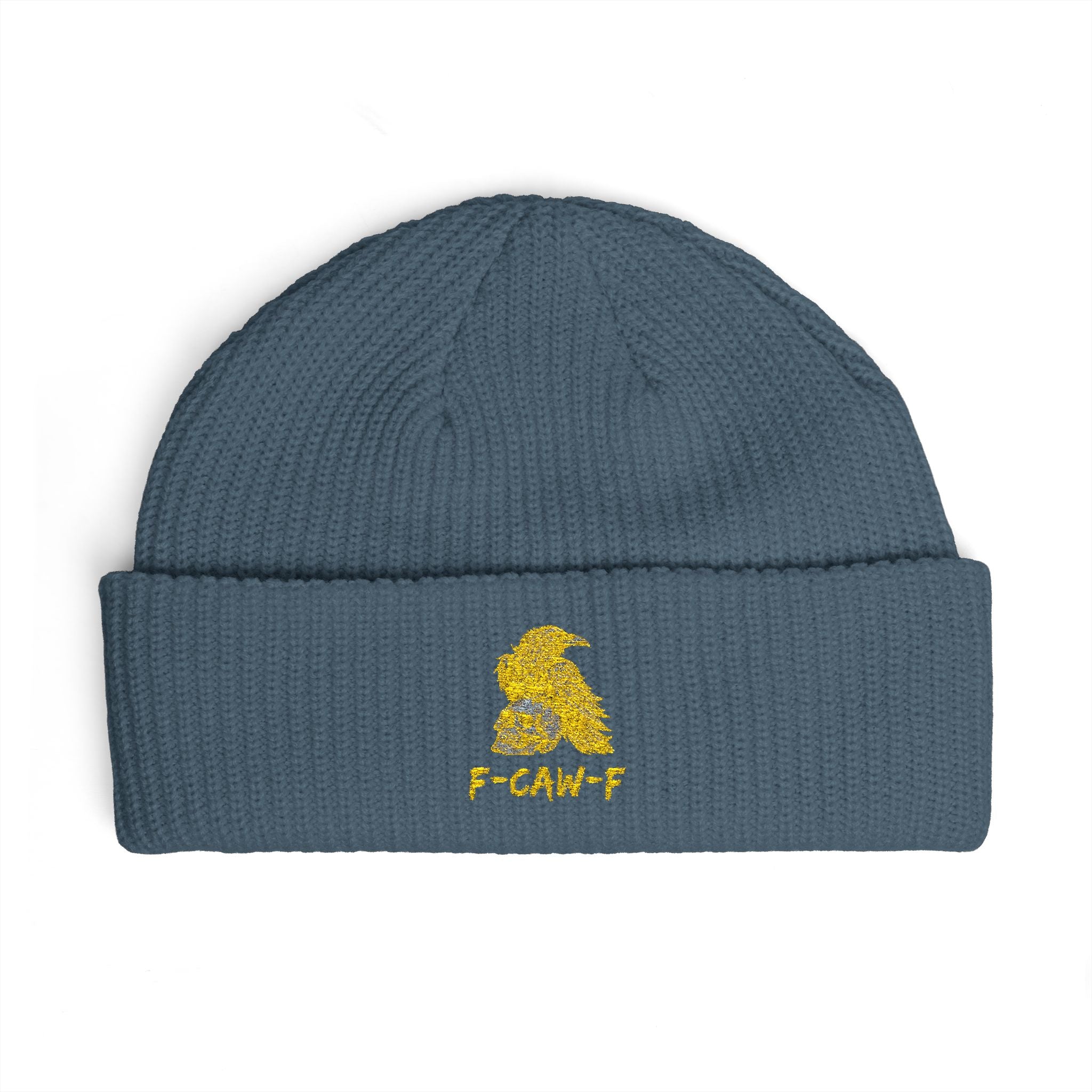 F-CAW-F Beanie Hat - Knit Winter Cap, Warm Headwear, Cozy Skull Cap, Cute Slouchy Beanie, Stylish Knit Beanie