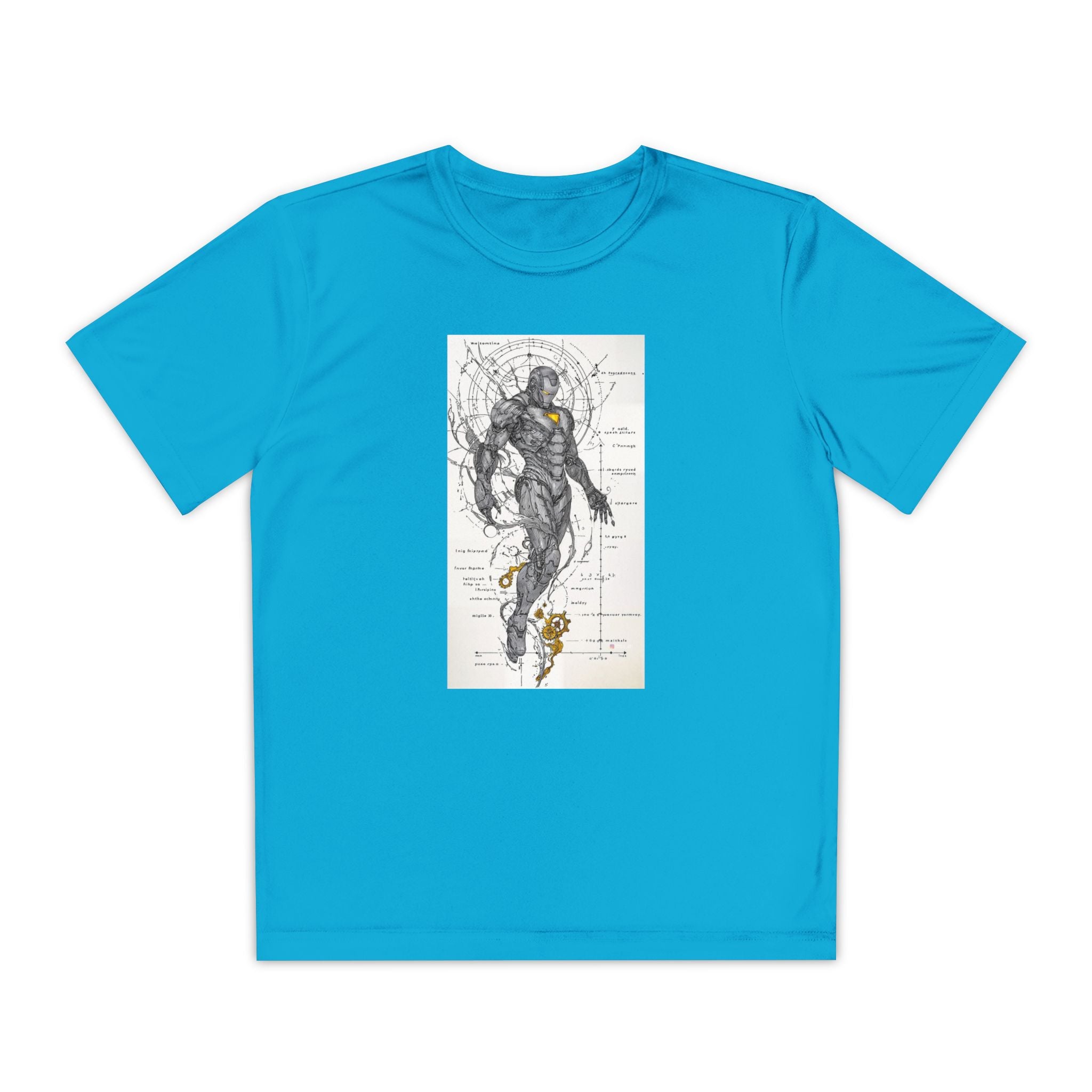 Superhero Youth T-Shirt Sports Graphic Tee, Cool Athletic Shirt for Kids