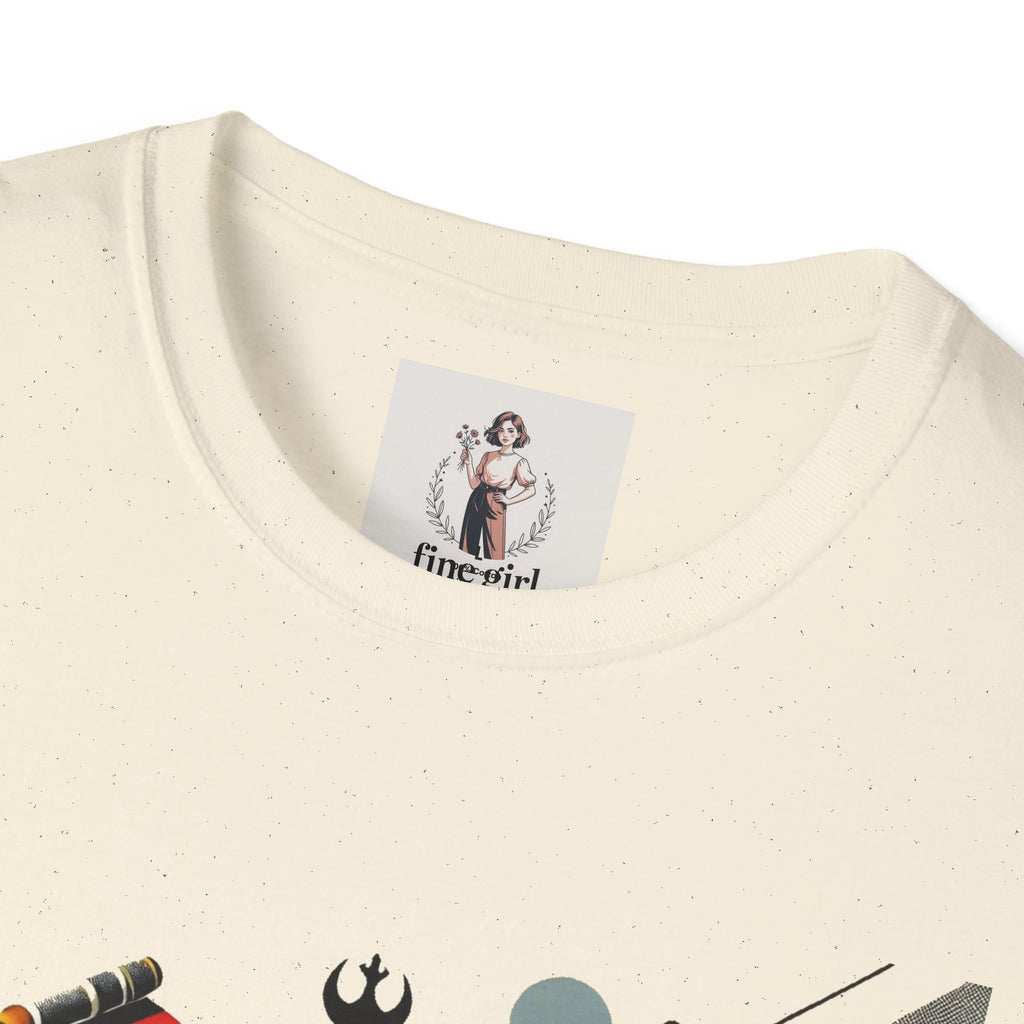 Star Wars Movie Themed T-Shirt Unisex Softstyle T-Shirt