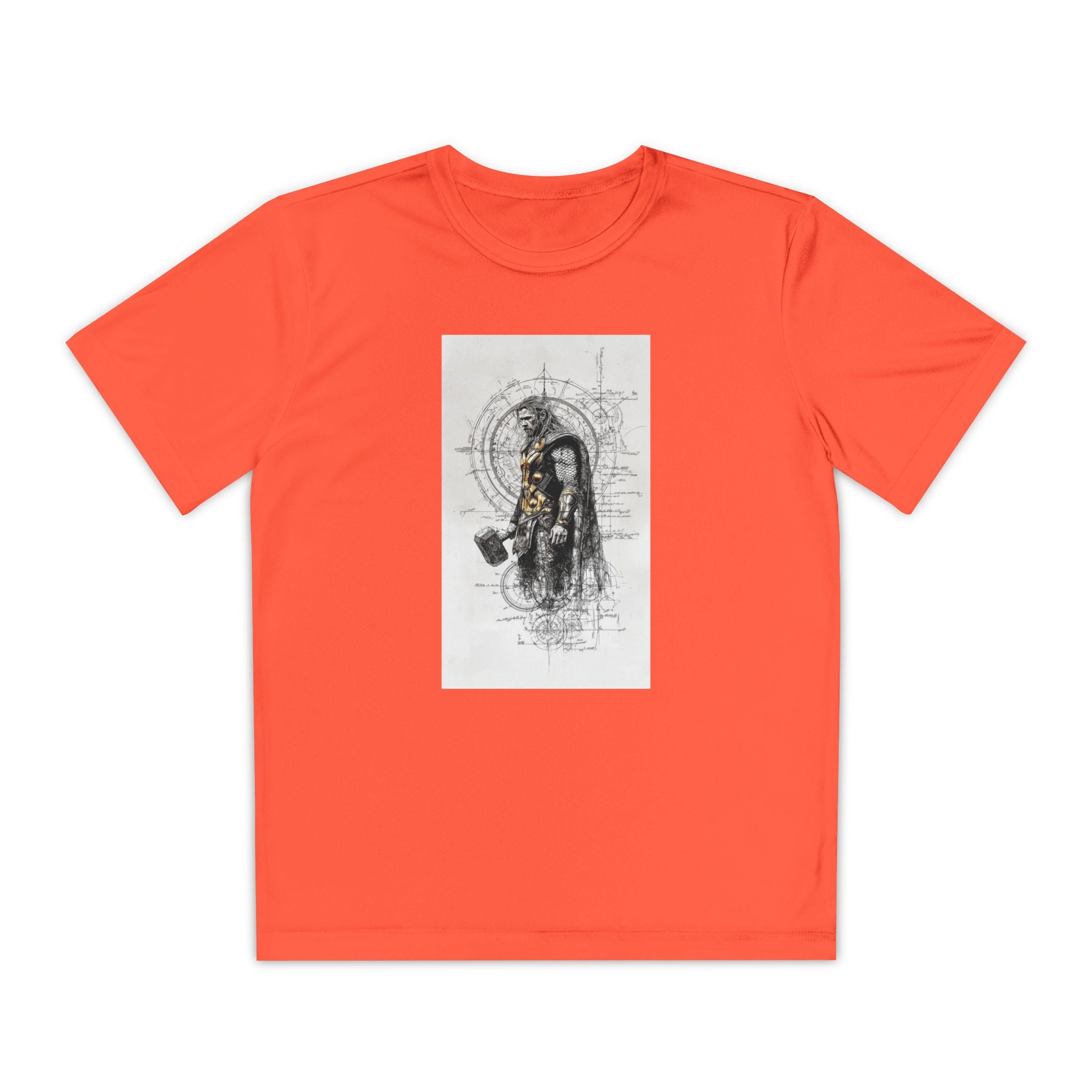 Superhero Youth T-Shirt Sports Graphic Tee, Cool Athletic Shirt for Kids