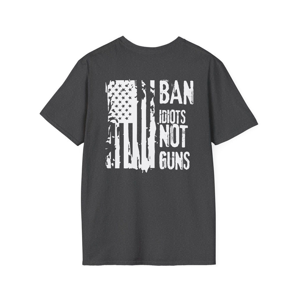 Ban Idiots Not Guns Patriotic Tshirt, American Flag Tee, 4th of July Shirt, Patriotic Graphic Tee, Unisex Patriotic