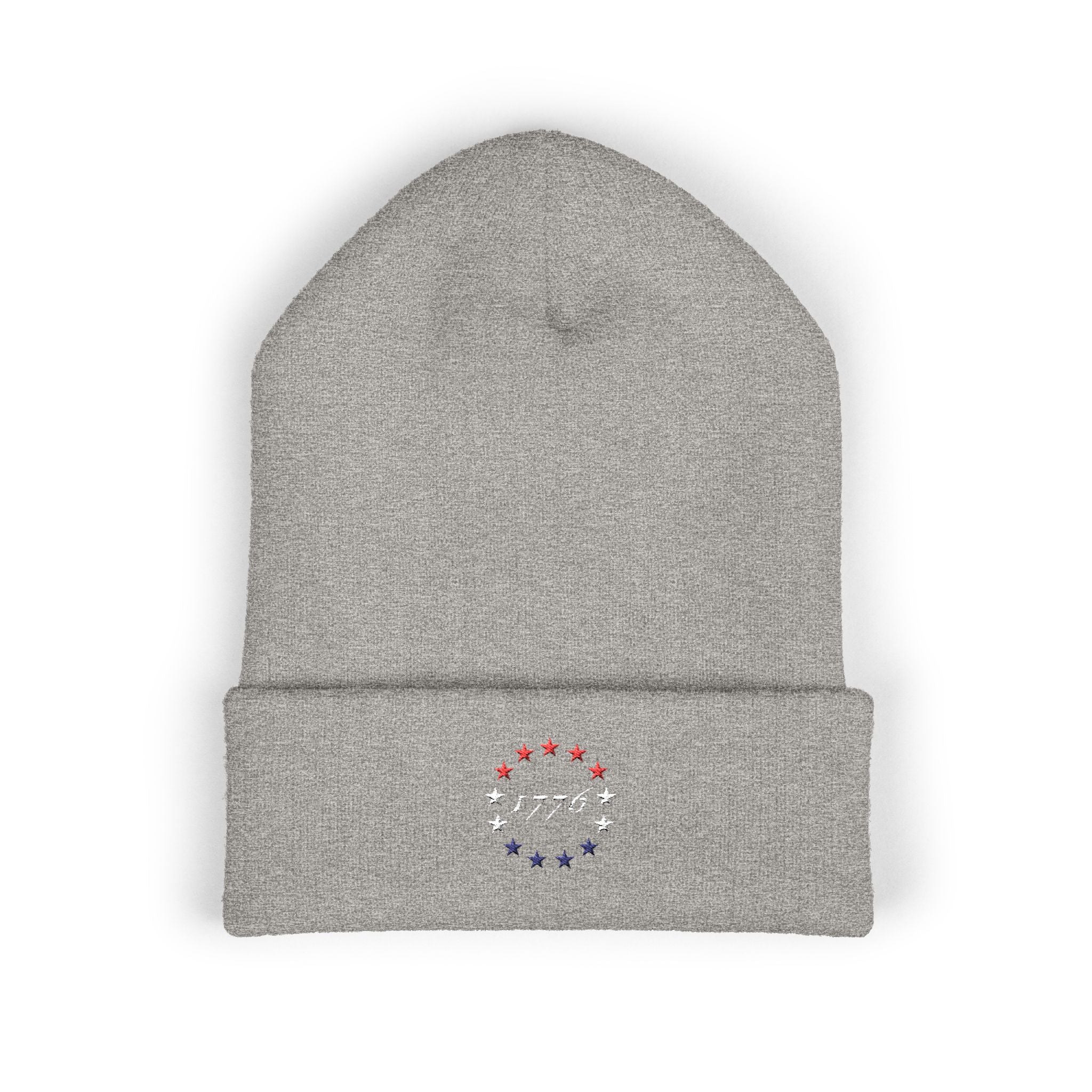 Patriotic Beanie, Independence Day Hat, American Flag Cap, Red White Blue Knit Hat, Embroidered Winter Beanie
