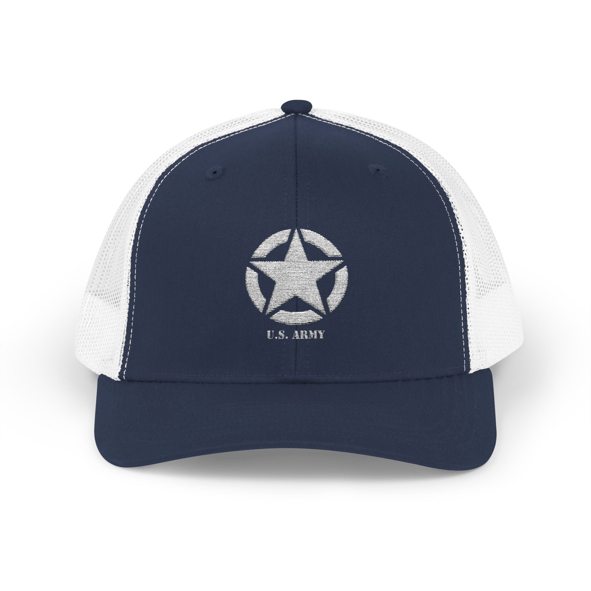 US Army Snapback Trucker Cap with Thin Red Line Design, Ideal for First Responders, Supportive Gifts, Memorials, Everyday Wear